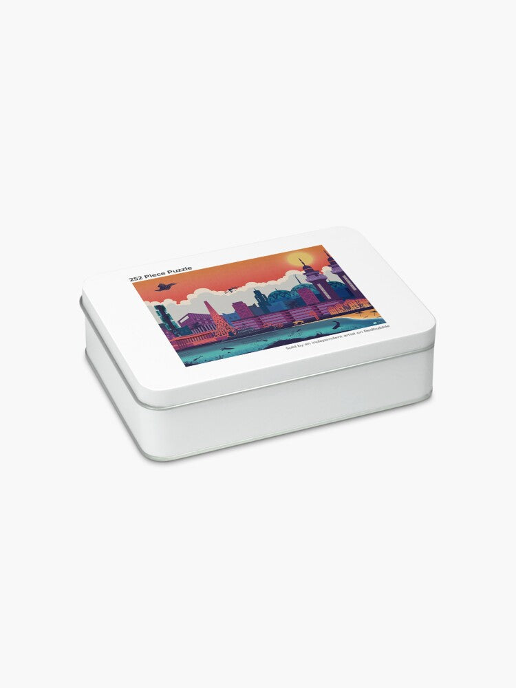 KAUST City Skyline Jigsaw Puzzle 1000 Pieces and Gift Tin