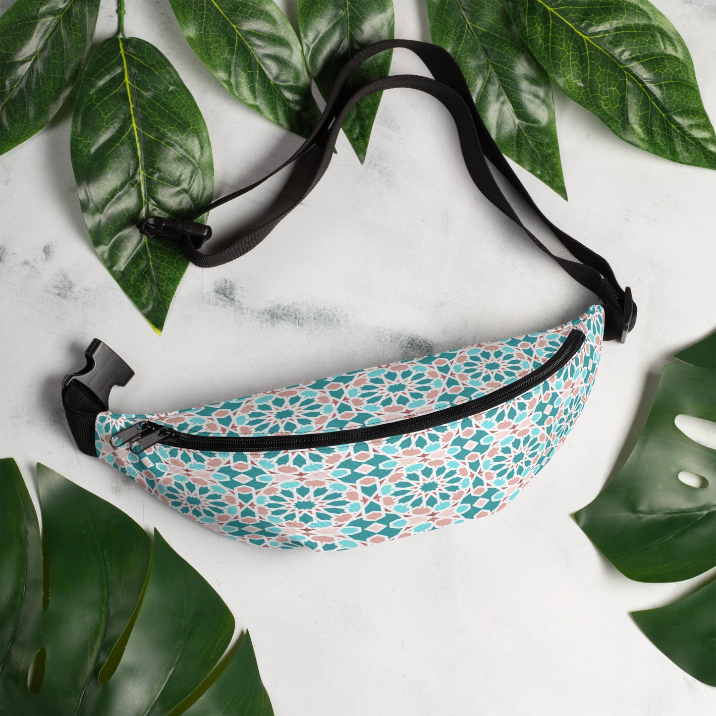 Fanny Pack (Bum Bag) - Geometric Arabic Pattern