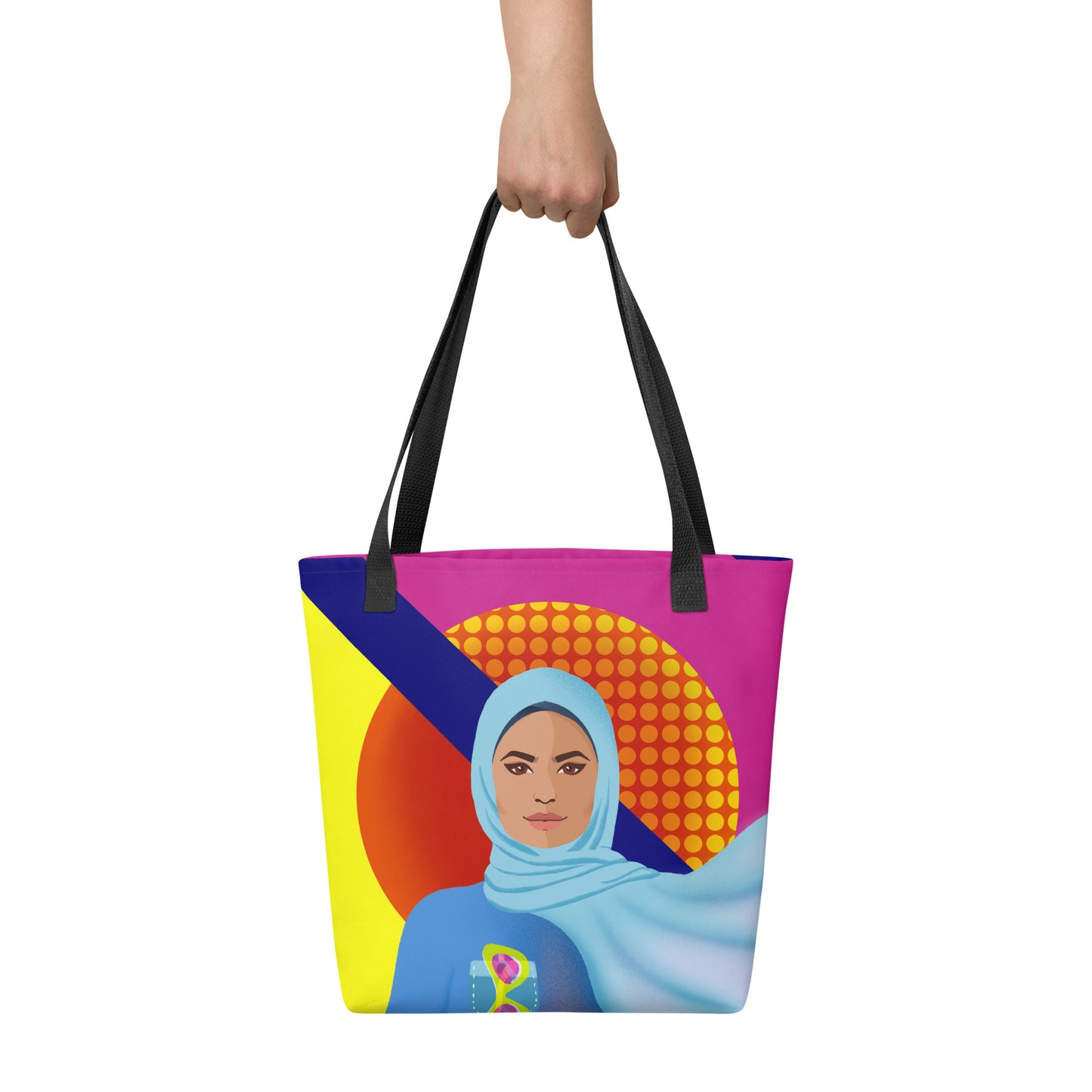 Tote bag - Hijabi Pop Art Collection - La Vie en Rose