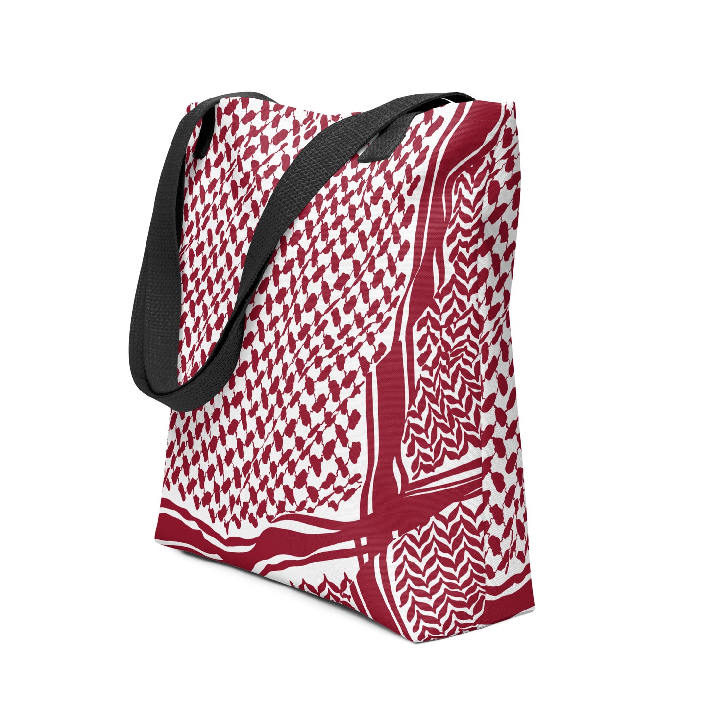 Keffiyeh Tote bag in Red and White