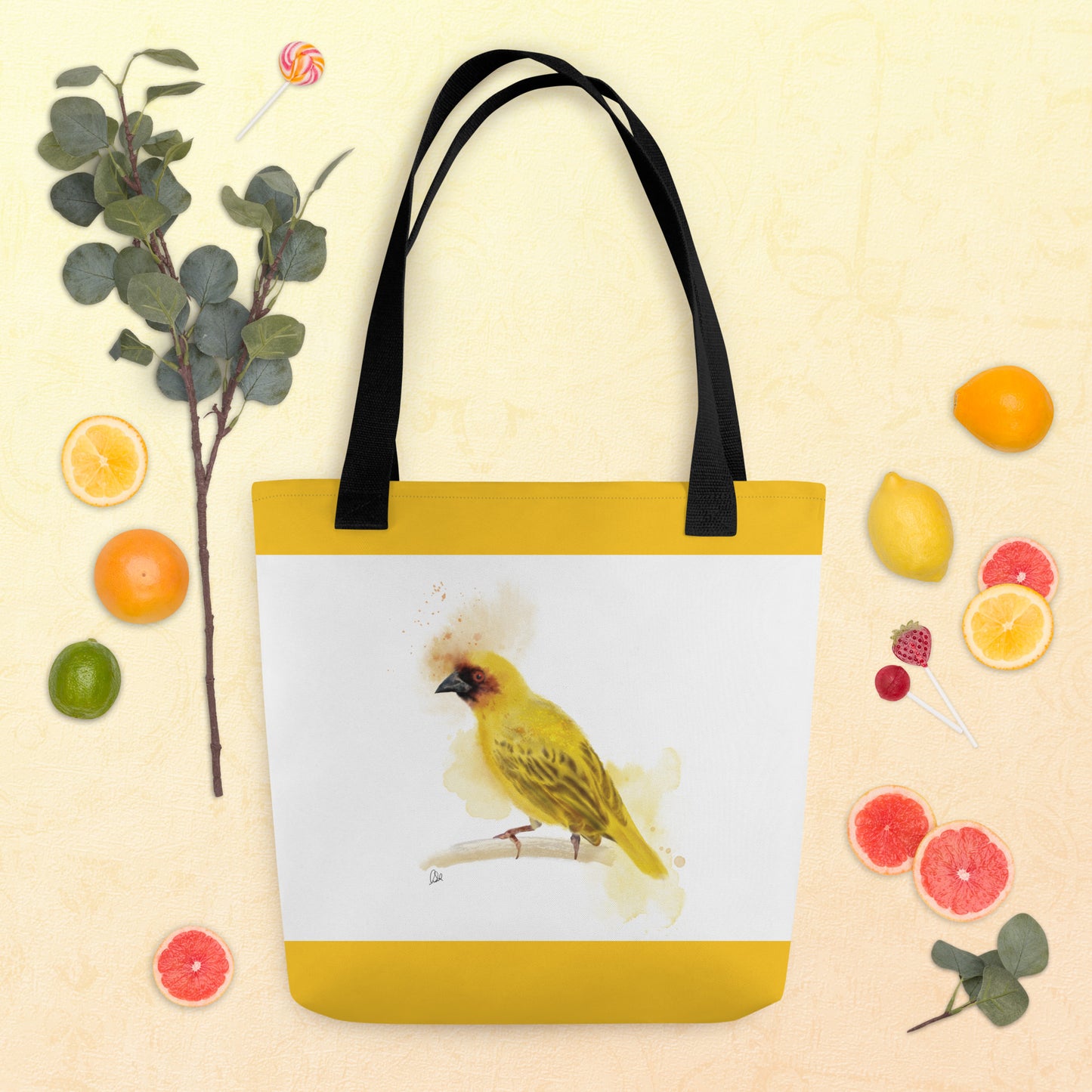 Tote bag - Ruppells Weaver Bird Watercolor