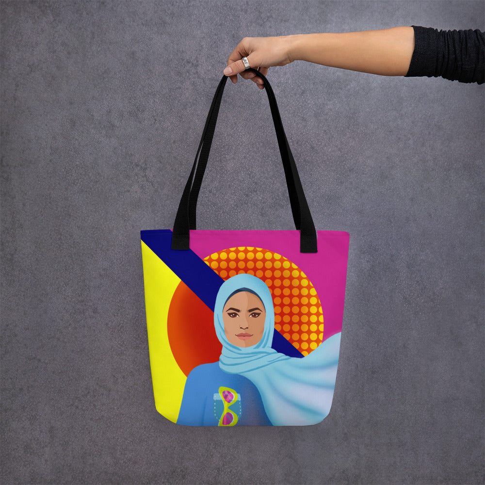 Tote bag - Hijabi Pop Art Collection - La Vie en Rose