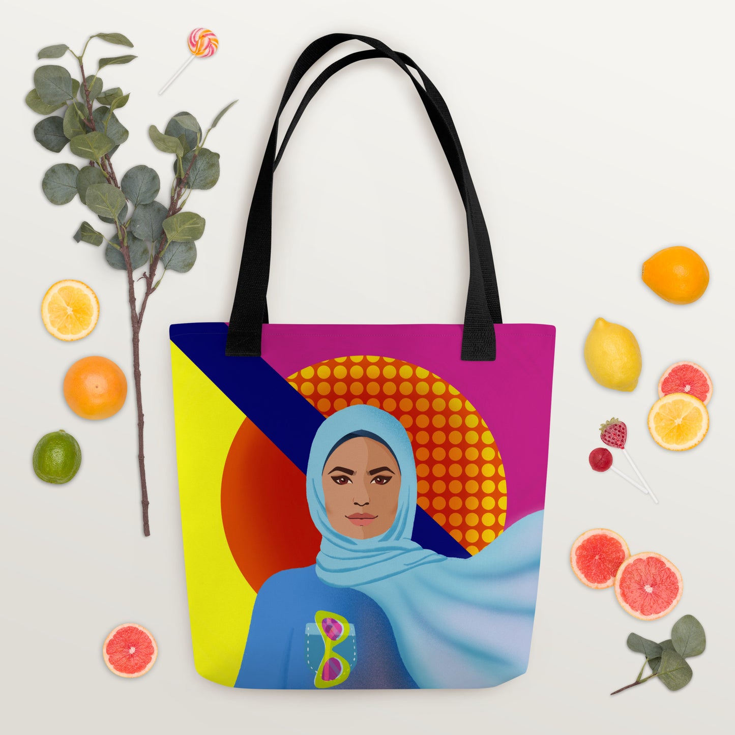 Tote bag - Hijabi Pop Art Collection - La Vie en Rose