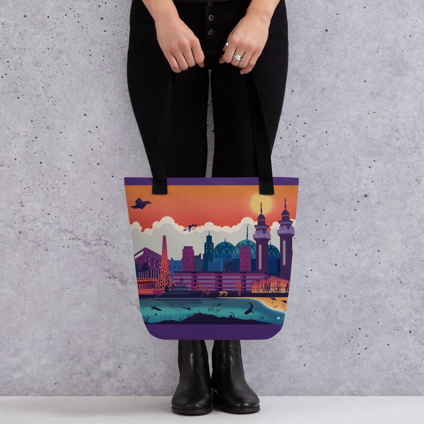KAUST Skyline Urbanscape Tote bag