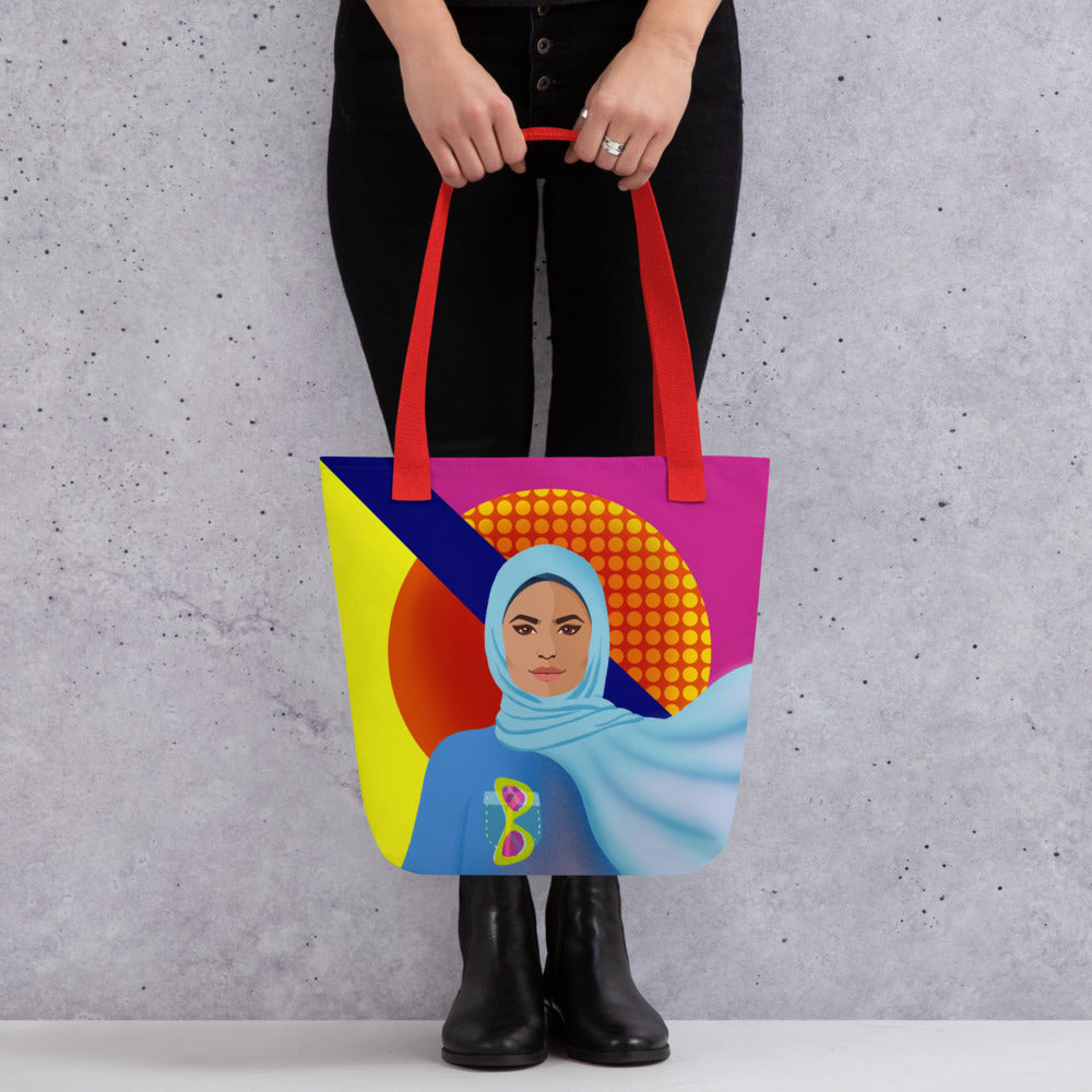 Tote bag - Hijabi Pop Art Collection - La Vie en Rose