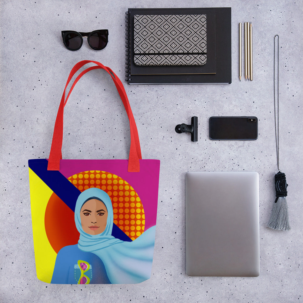 Tote bag - Hijabi Pop Art Collection - La Vie en Rose