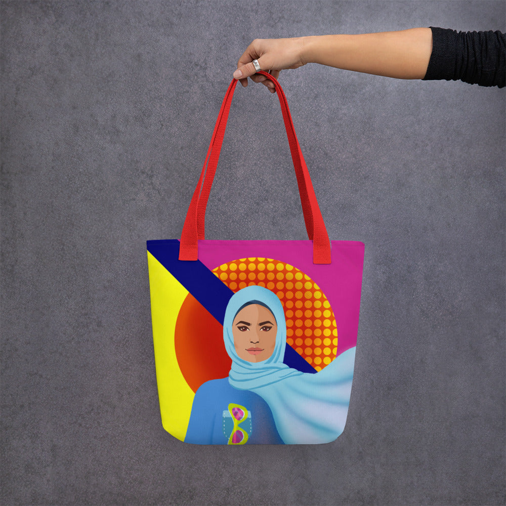 Tote bag - Hijabi Pop Art Collection - La Vie en Rose