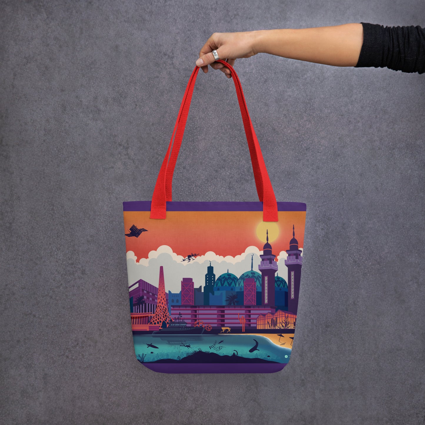 KAUST Skyline Urbanscape Tote bag