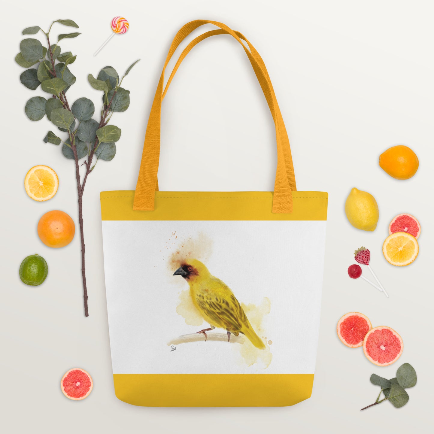 Tote bag - Ruppells Weaver Bird Watercolor