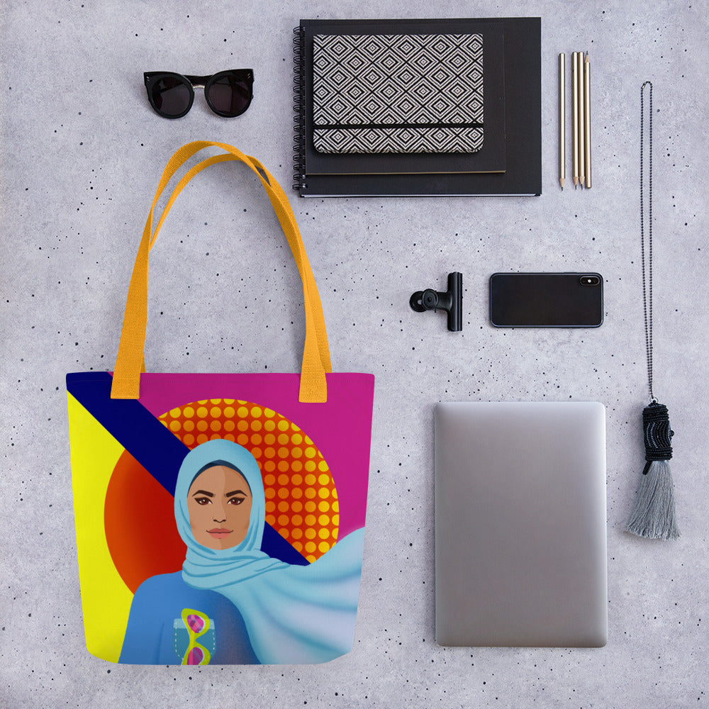 Tote bag - Hijabi Pop Art Collection - La Vie en Rose