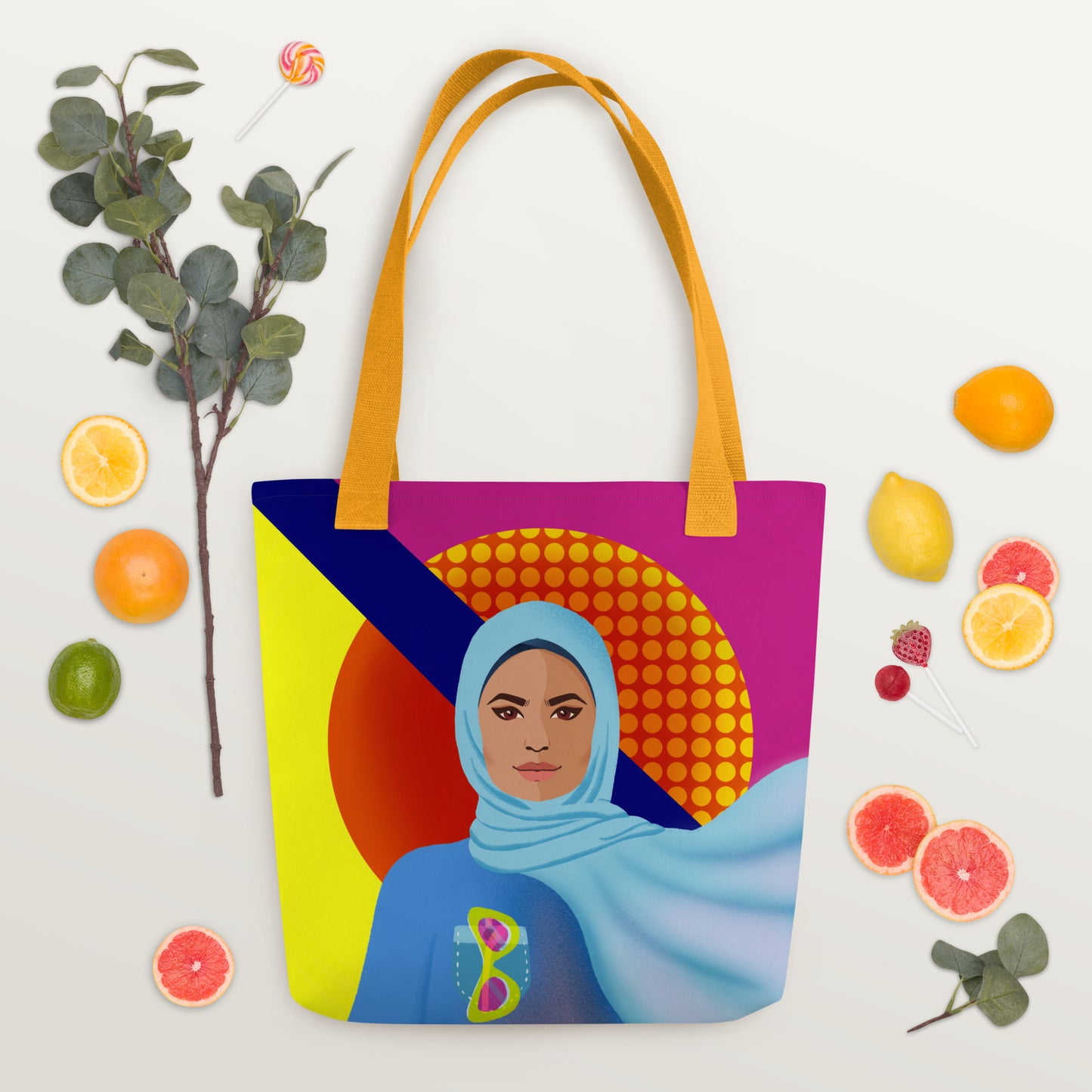 Tote bag - Hijabi Pop Art Collection - La Vie en Rose