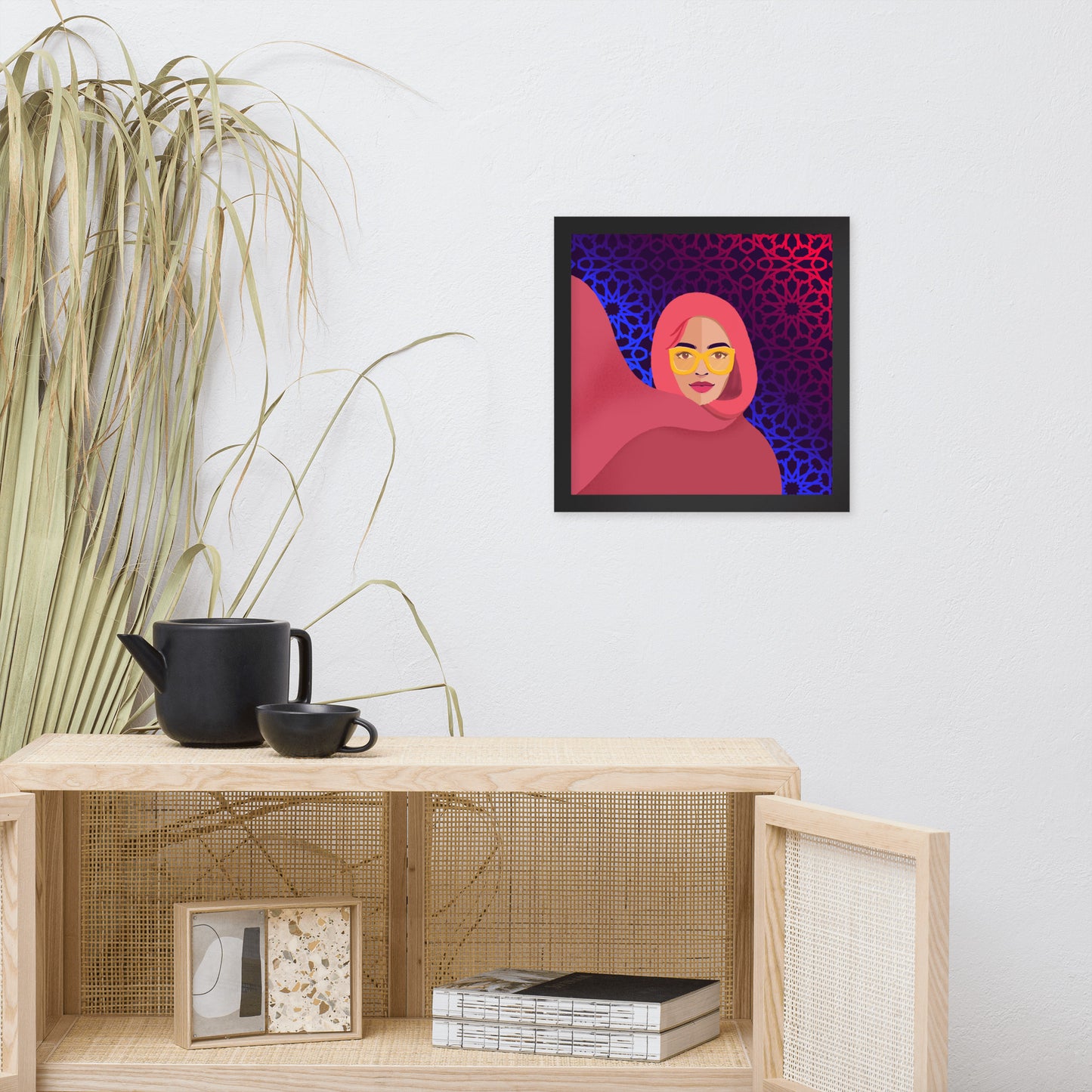 Hijabi Pop Art collection - Framed poster - Future Pop
