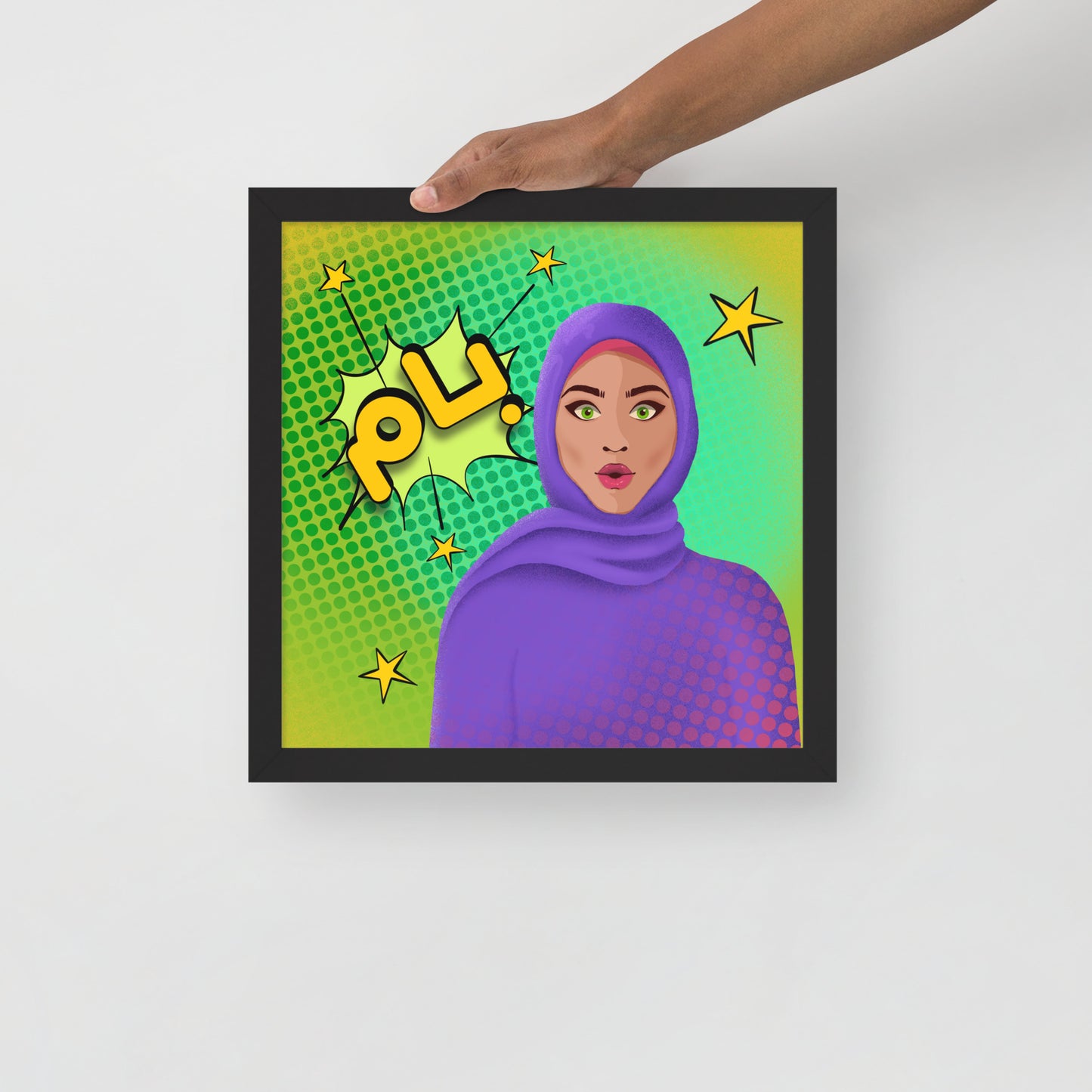 Hijabi Pop Art - Framed poster - Bam Pop