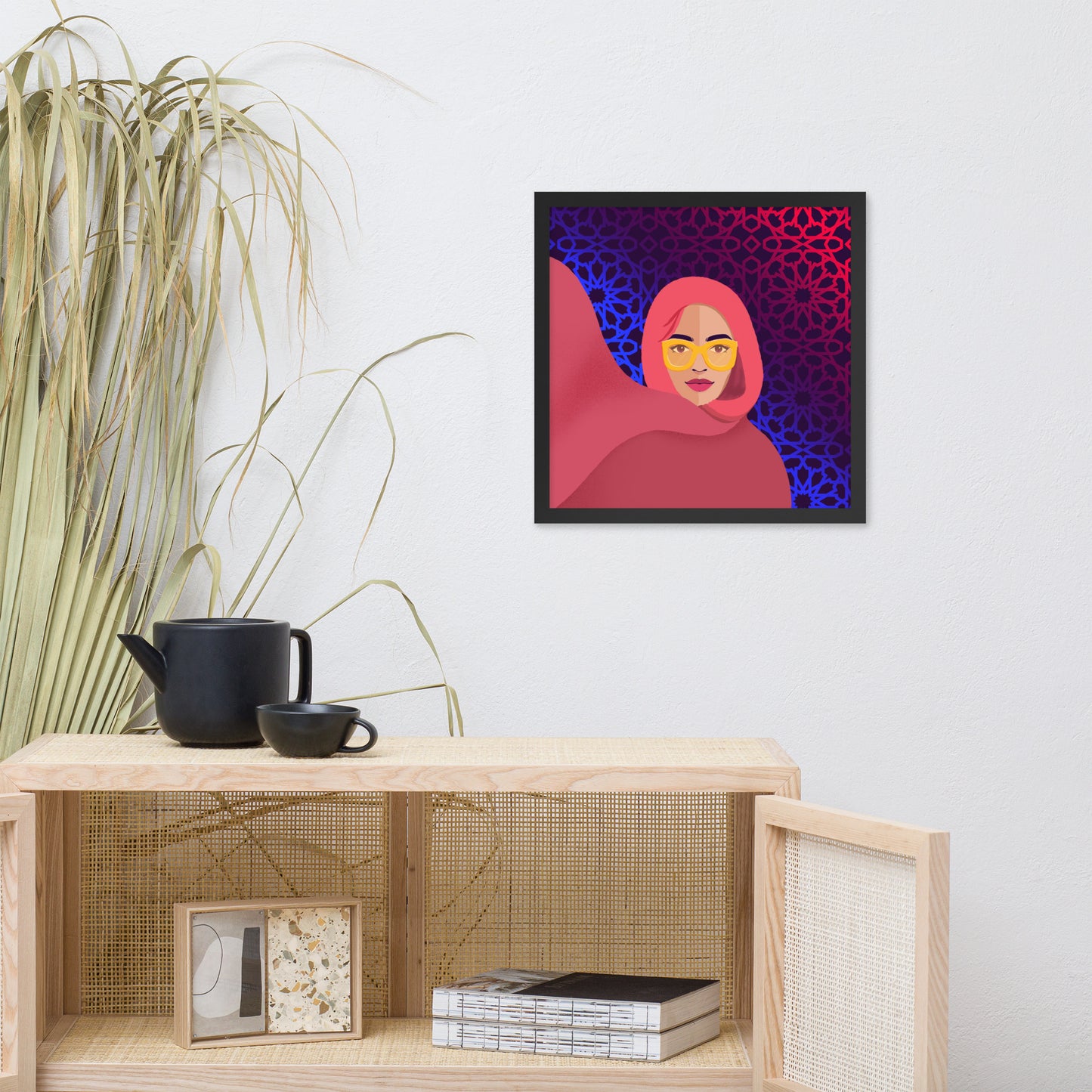 Hijabi Pop Art collection - Framed poster - Future Pop