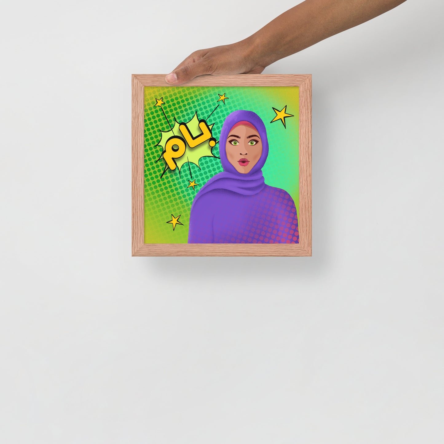 Hijabi Pop Art - Framed poster - Bam Pop
