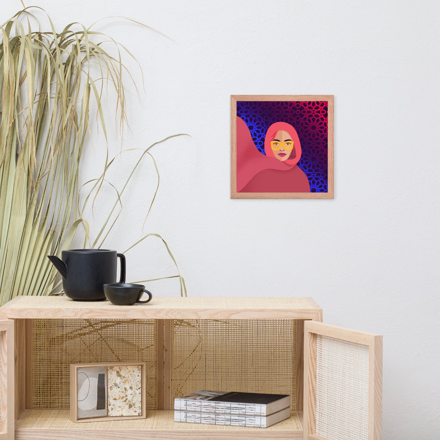 Hijabi Pop Art collection - Framed poster - Future Pop