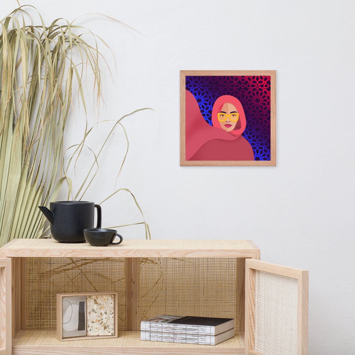 Hijabi Pop Art collection - Framed poster - Future Pop