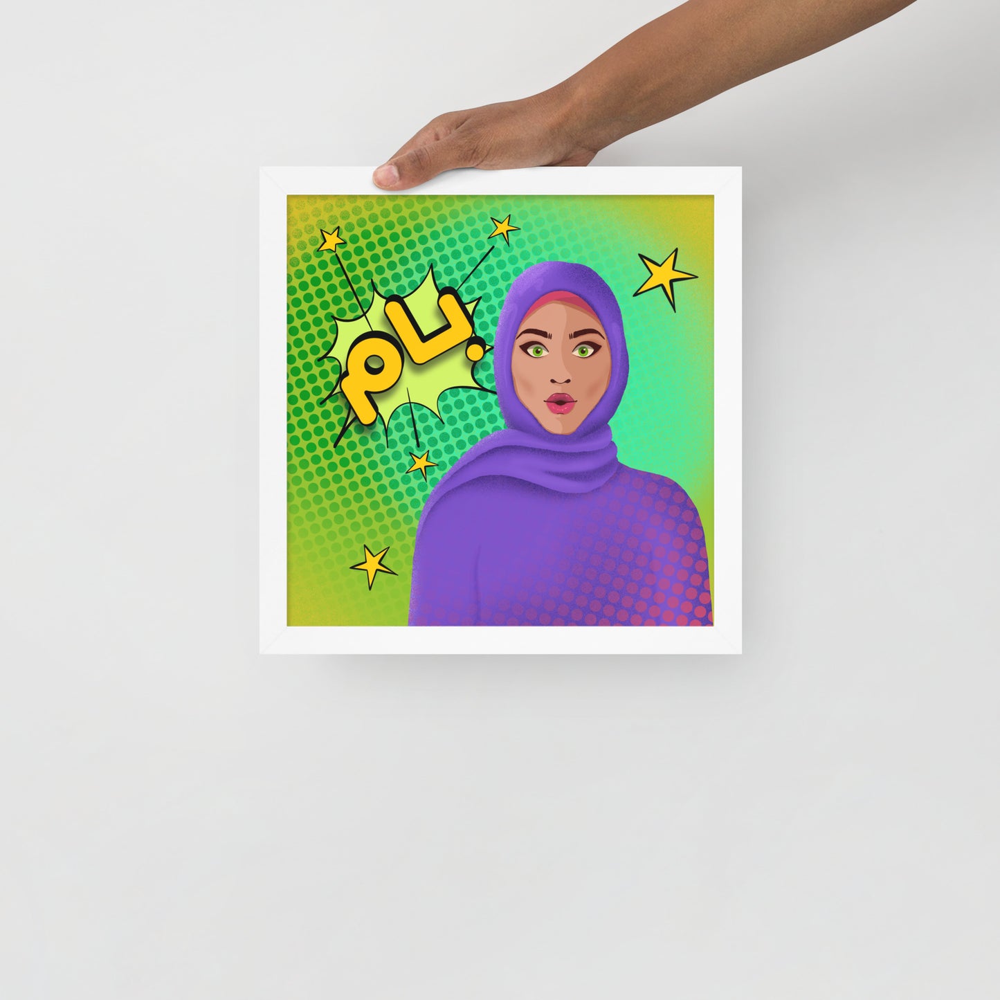 Hijabi Pop Art - Framed poster - Bam Pop