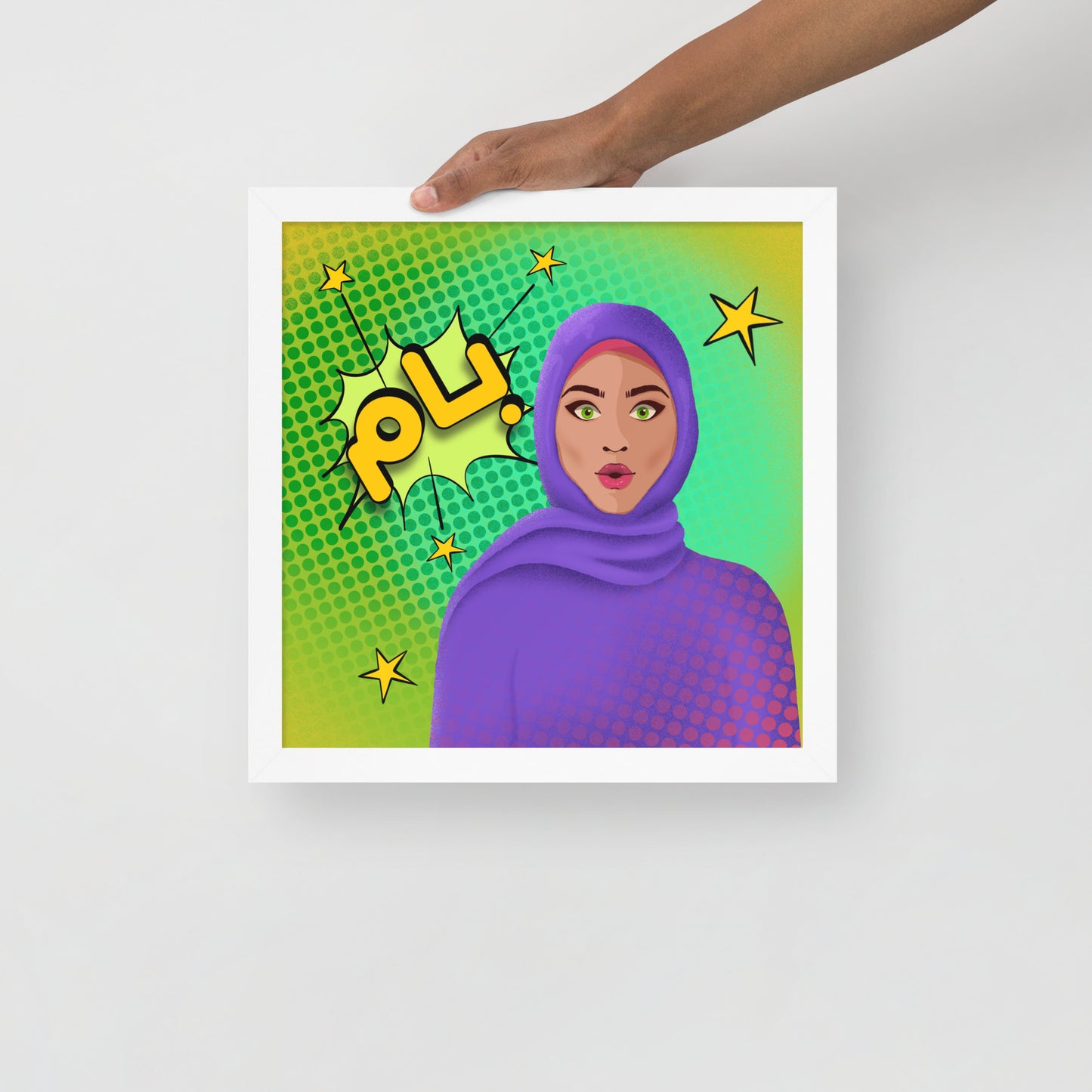 Hijabi Pop Art - Framed poster - Bam Pop