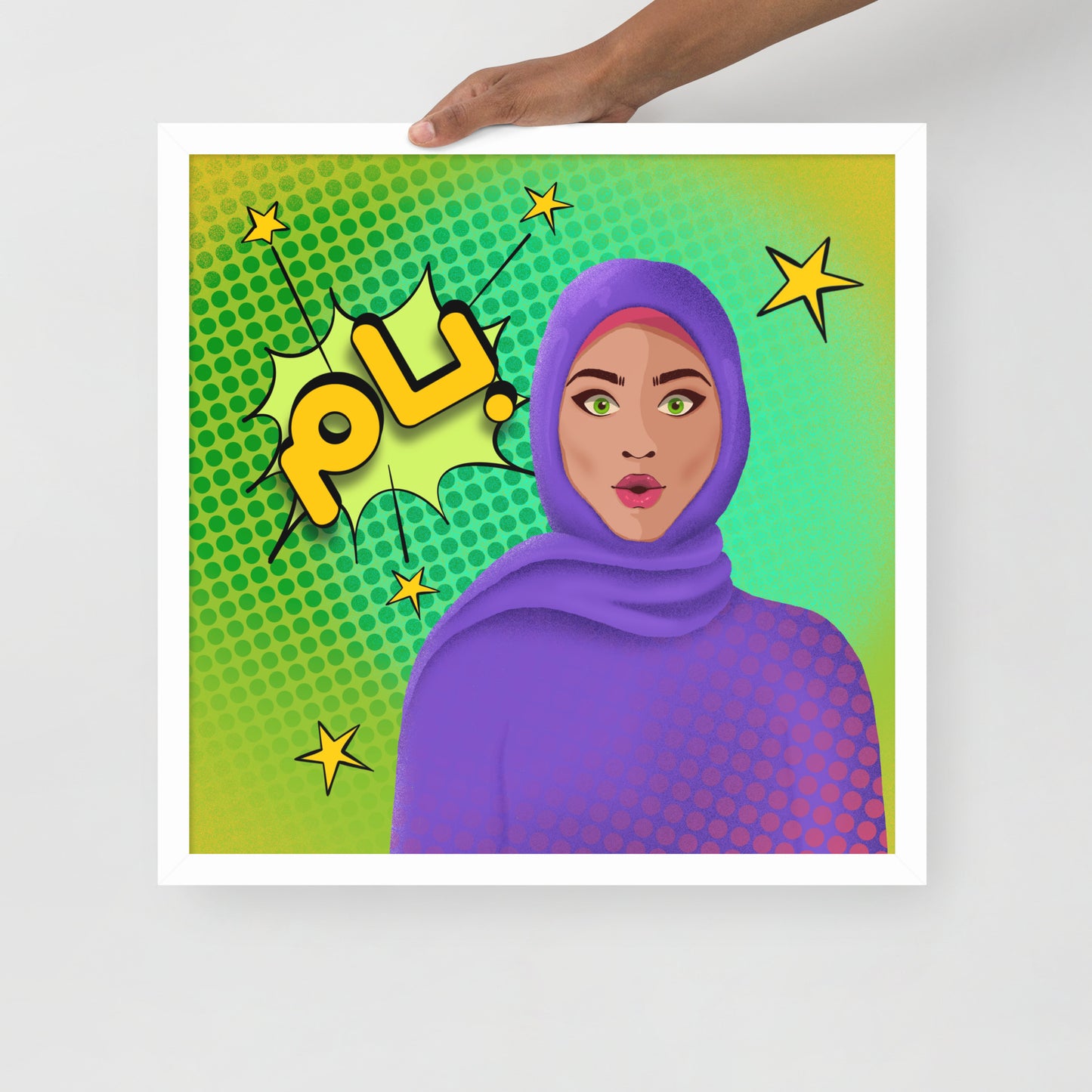Hijabi Pop Art - Framed poster - Bam Pop