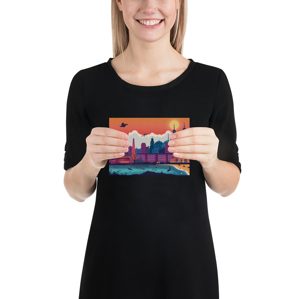 KAUST skyline urbanscape Poster