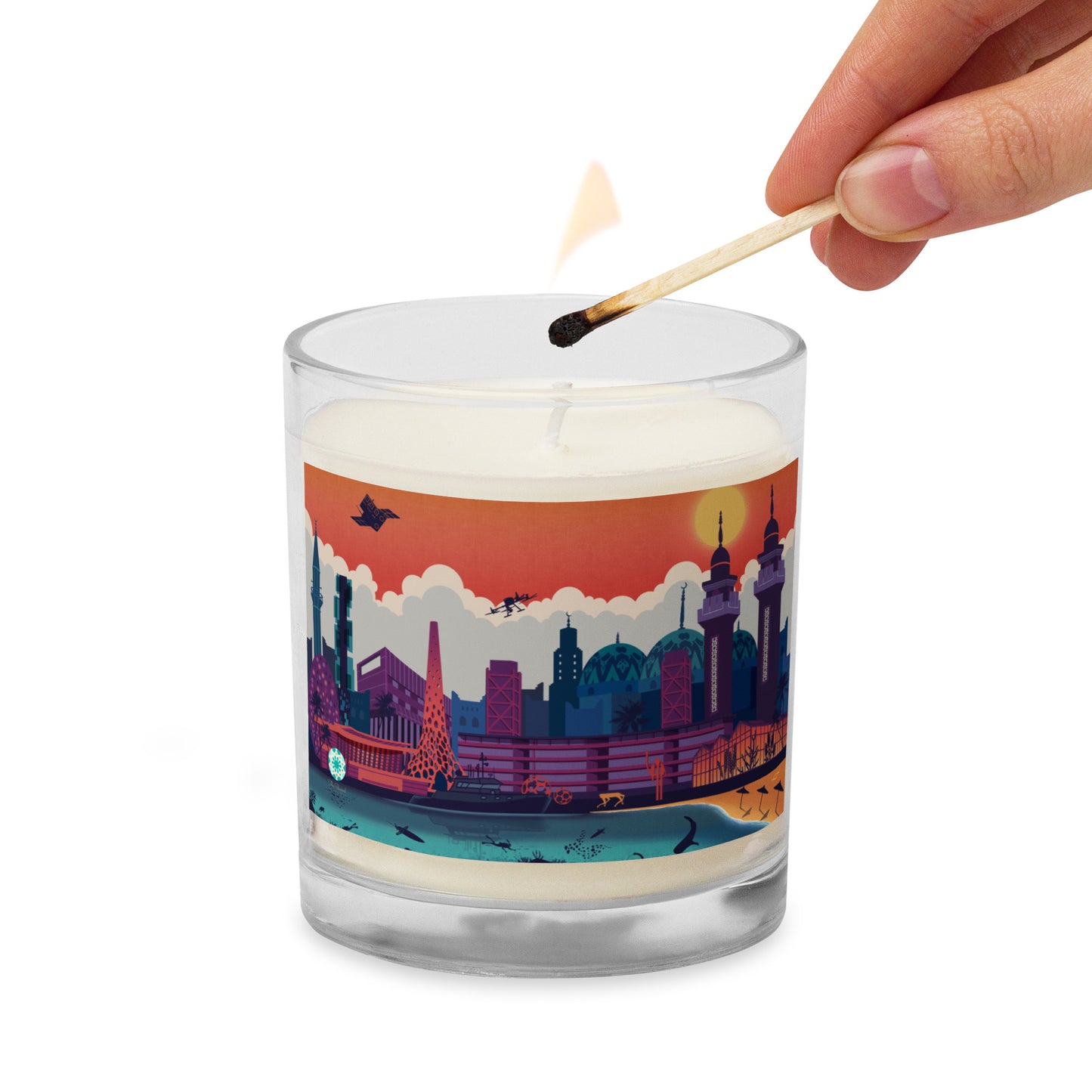 KAUST Skyline Urbanscape soy wax candle