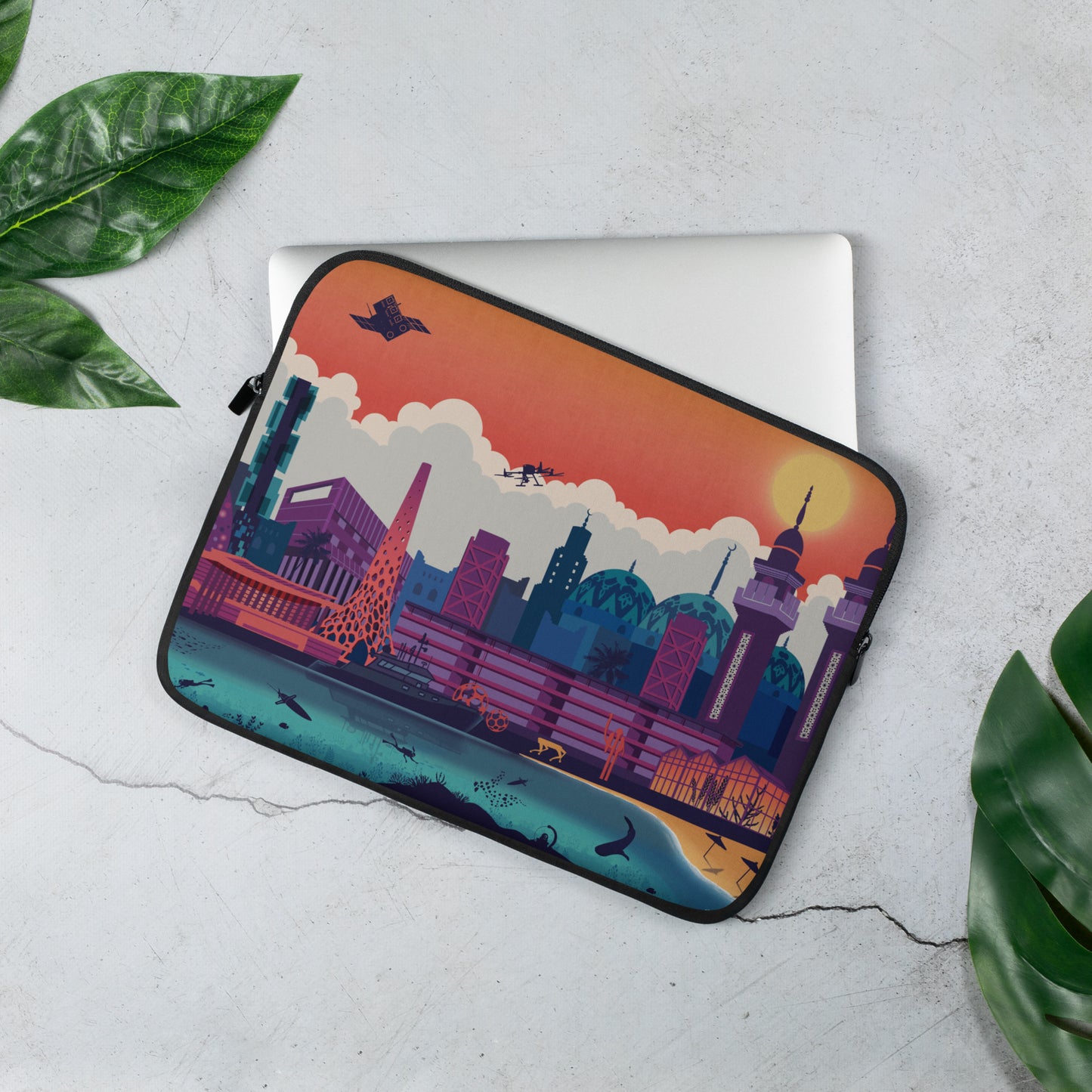 KAUST Skyline Urbanscape Laptop Sleeve
