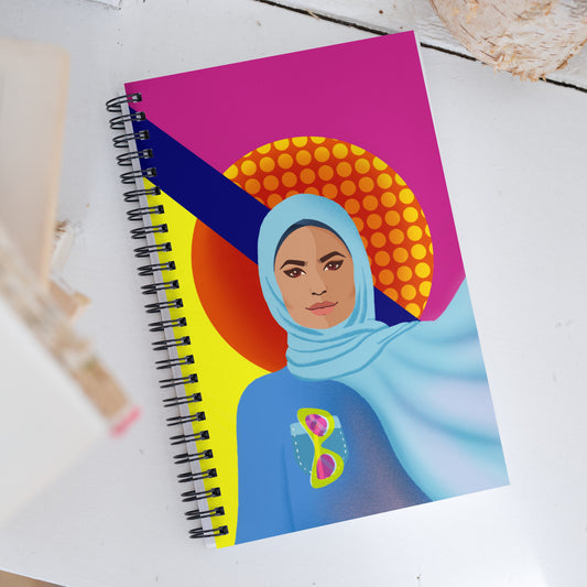 Hijabi Pop Art Collection - Spiral notebook - La Vie en Rose