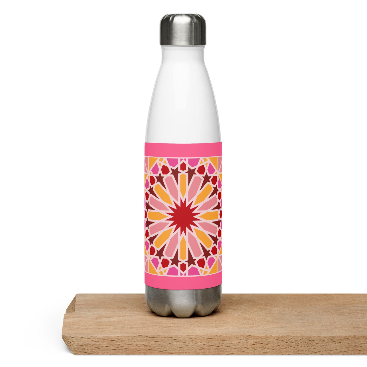 Stainless Steel Water Bottle - Geometric Candy