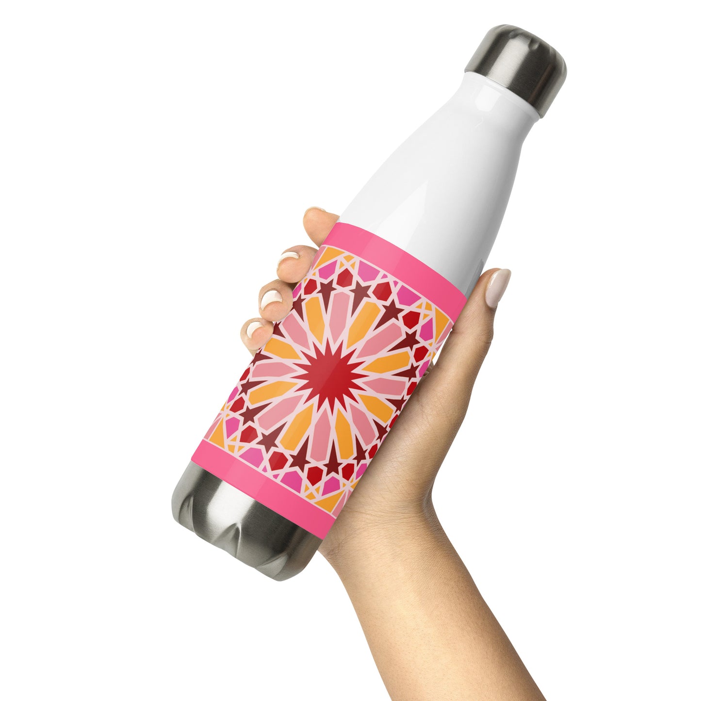Stainless Steel Water Bottle - Geometric Candy