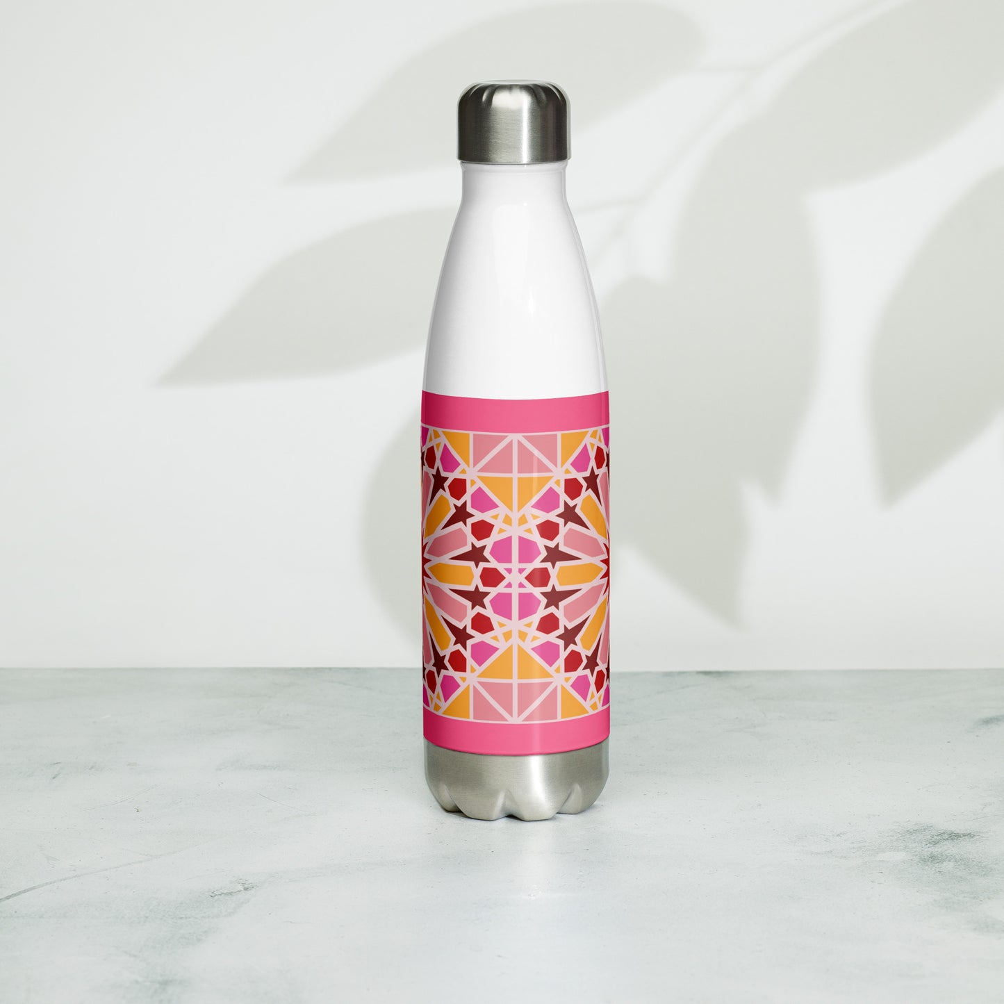 Stainless Steel Water Bottle - Geometric Candy