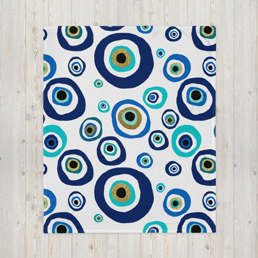Throw Blanket - Evil Eye Nazar Amulet