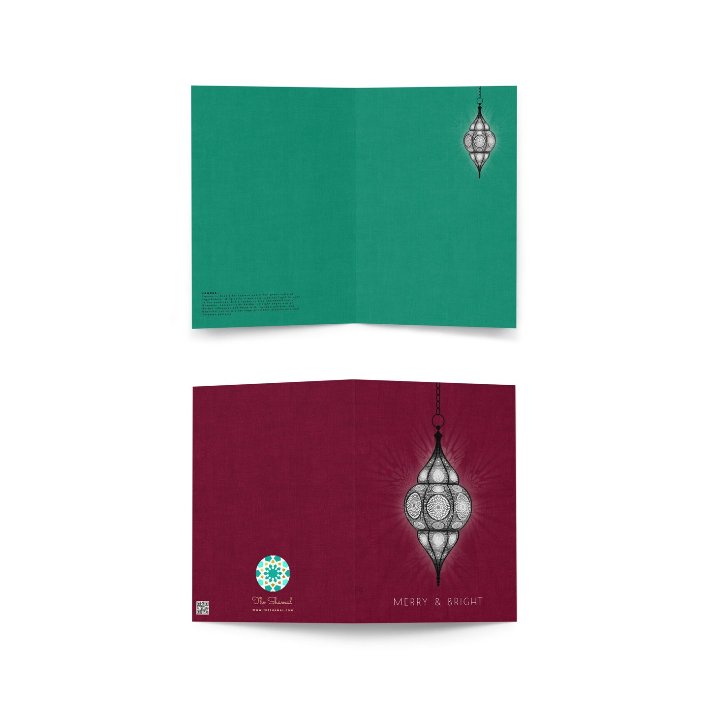 Arabic Lantern Holiday Greeting card