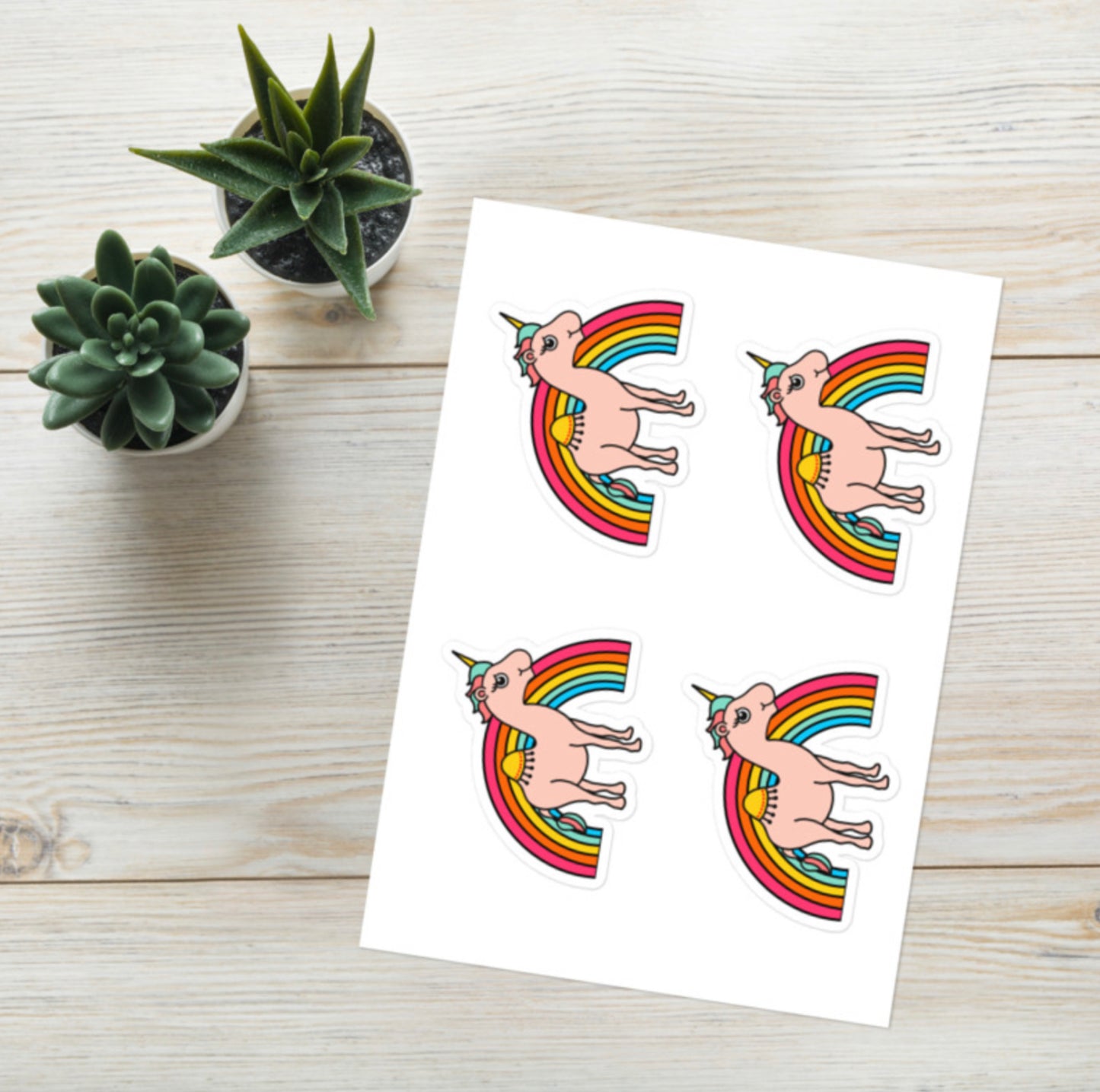 Sticker sheet - Unicamel Rainbow