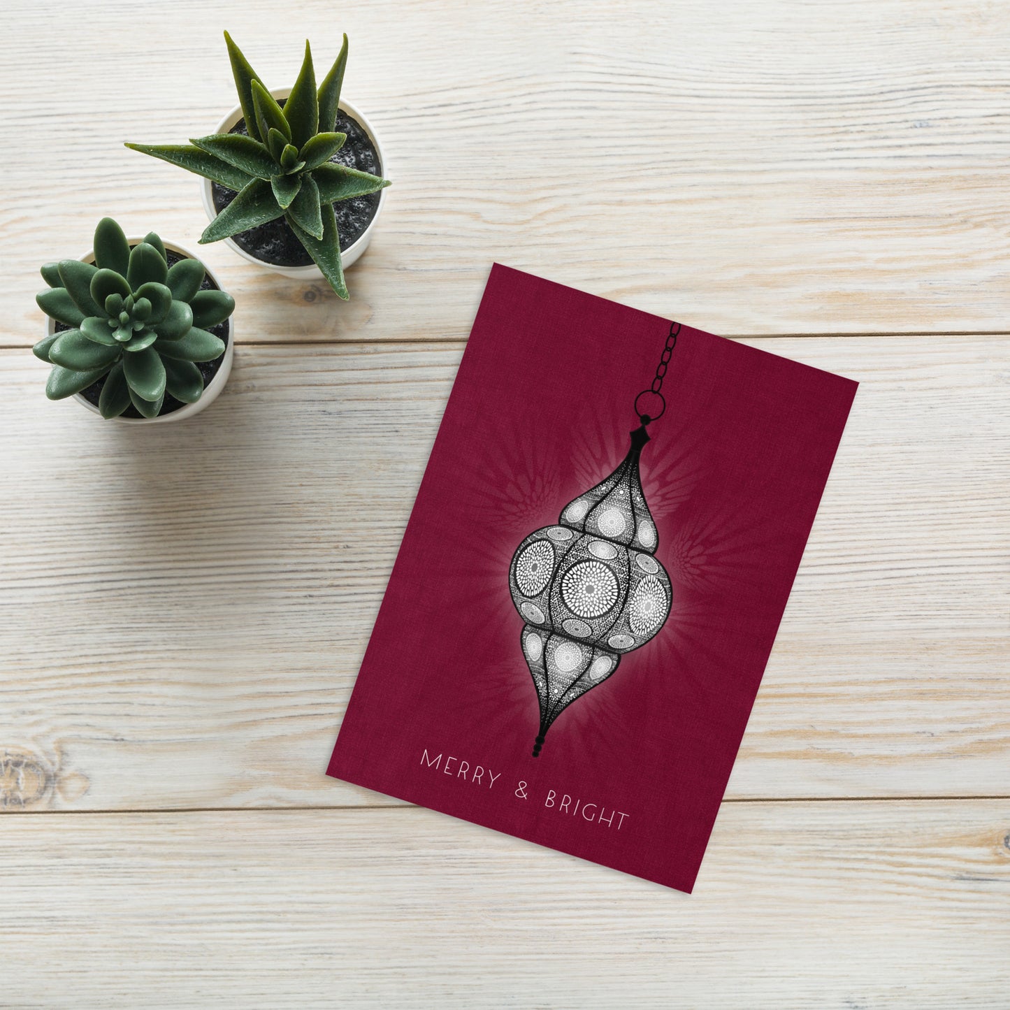 Arabic Lantern Holiday Greeting card