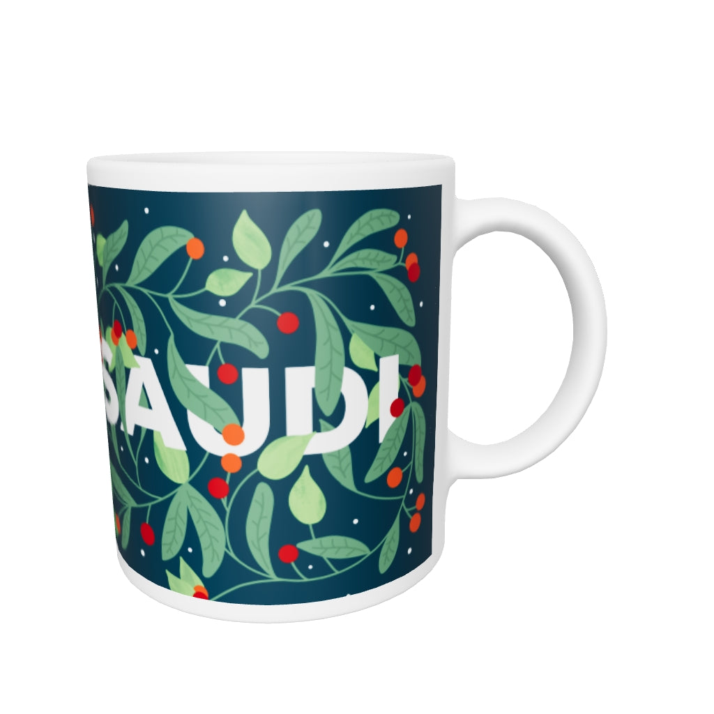White glossy mug - Saudi Oasis