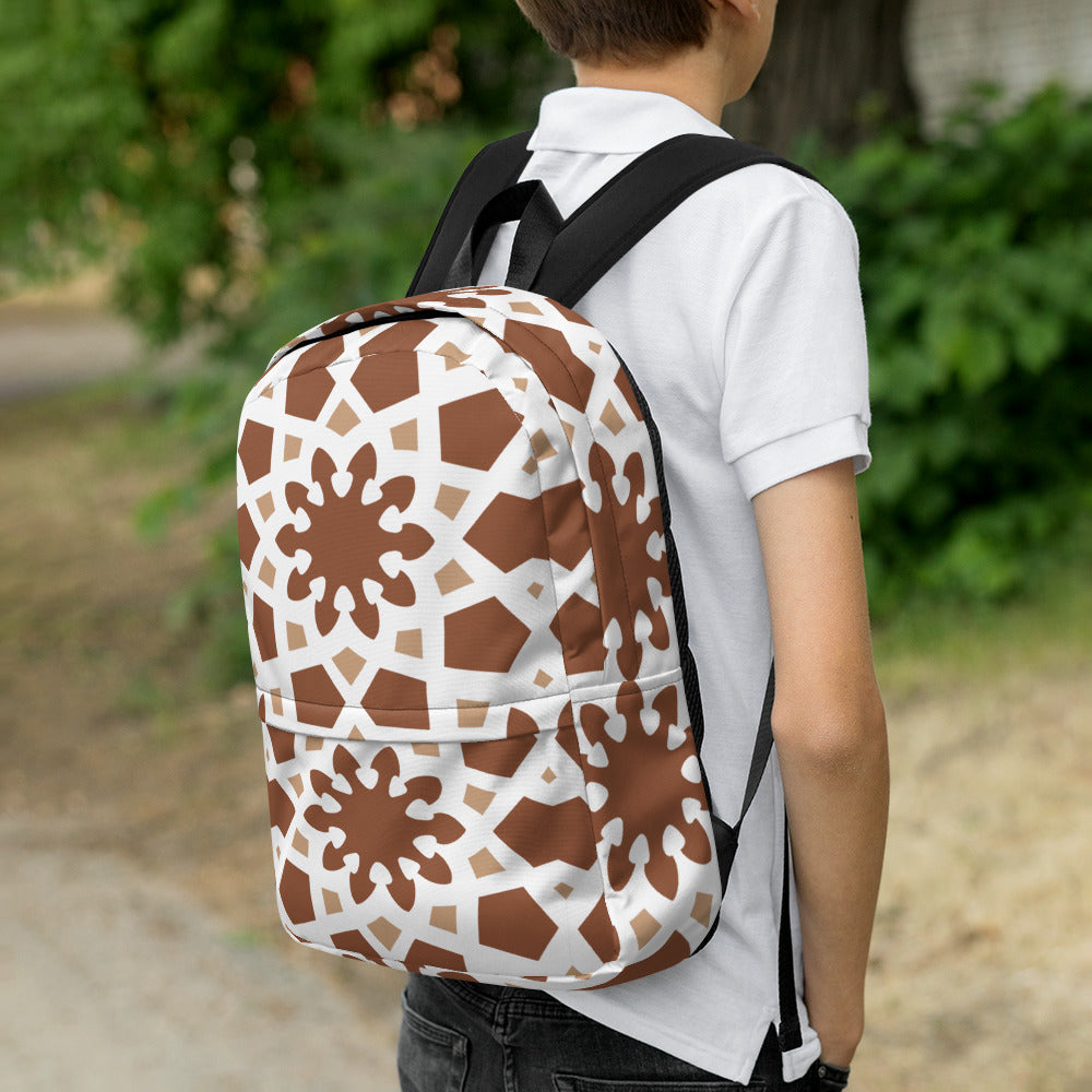 Backpack - Arabesque Boho Chocolate