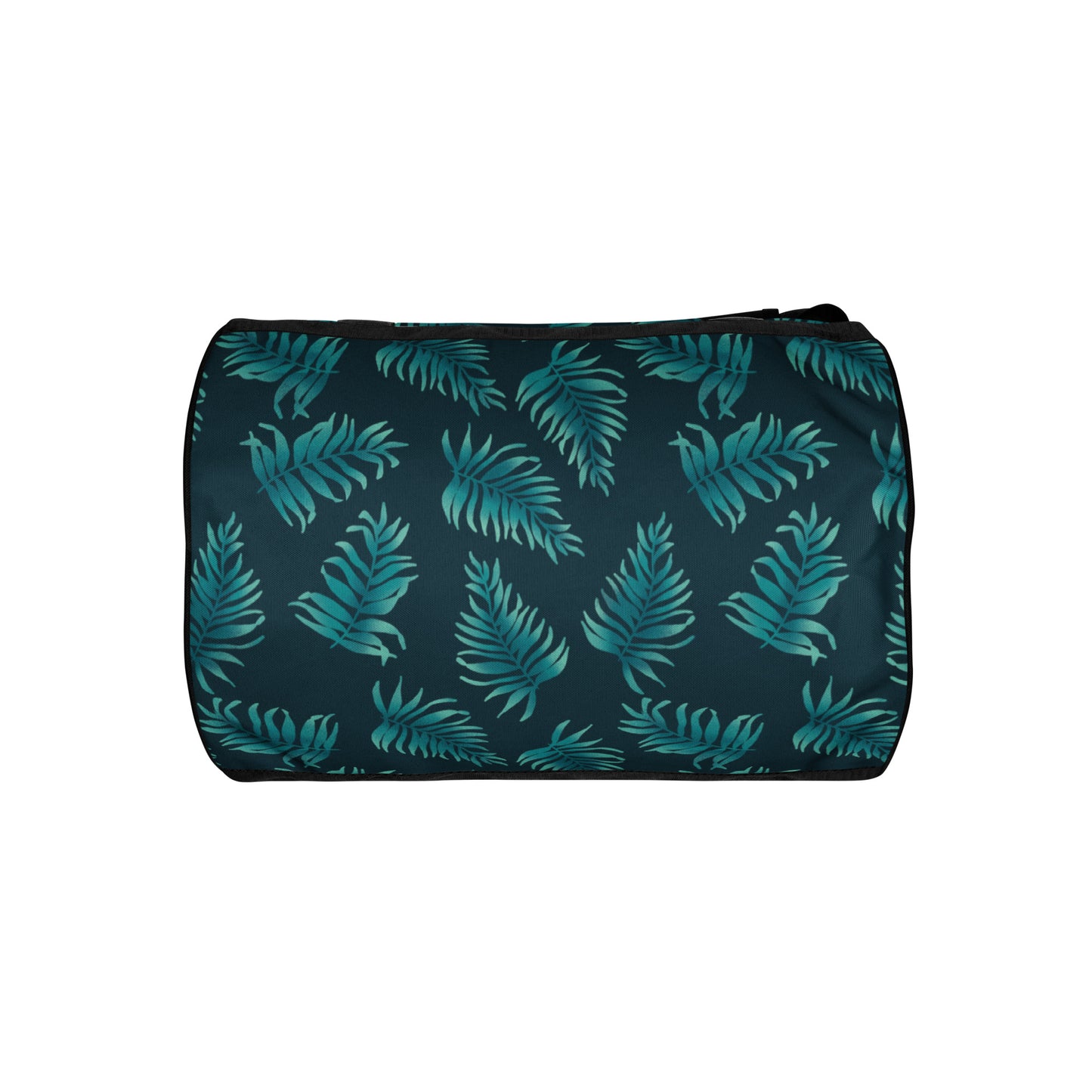 All-over print gym bag - Palm Leaves in Blue Ombre