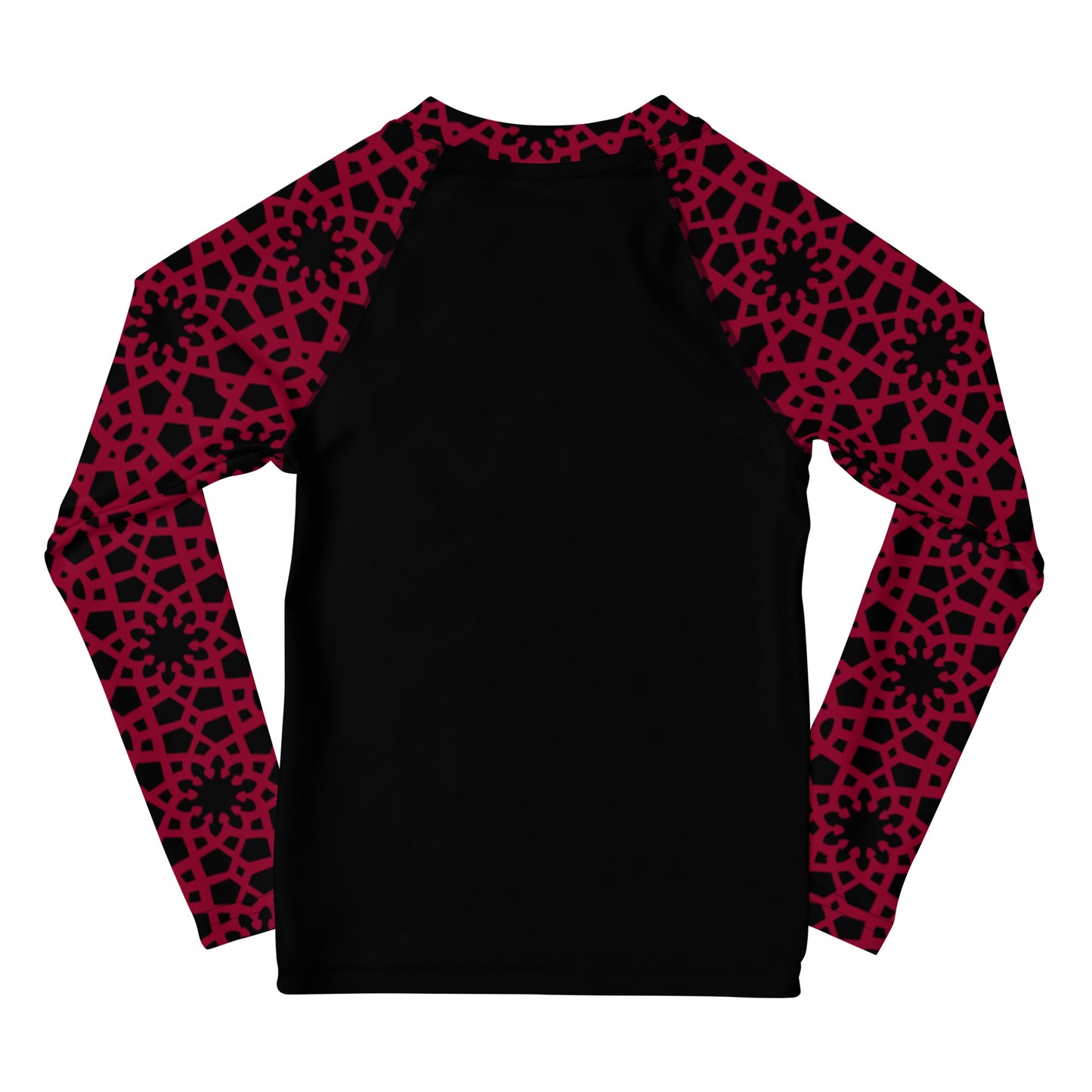 Kids Rash Guard 2T - 7 years - Geometric Red and Black