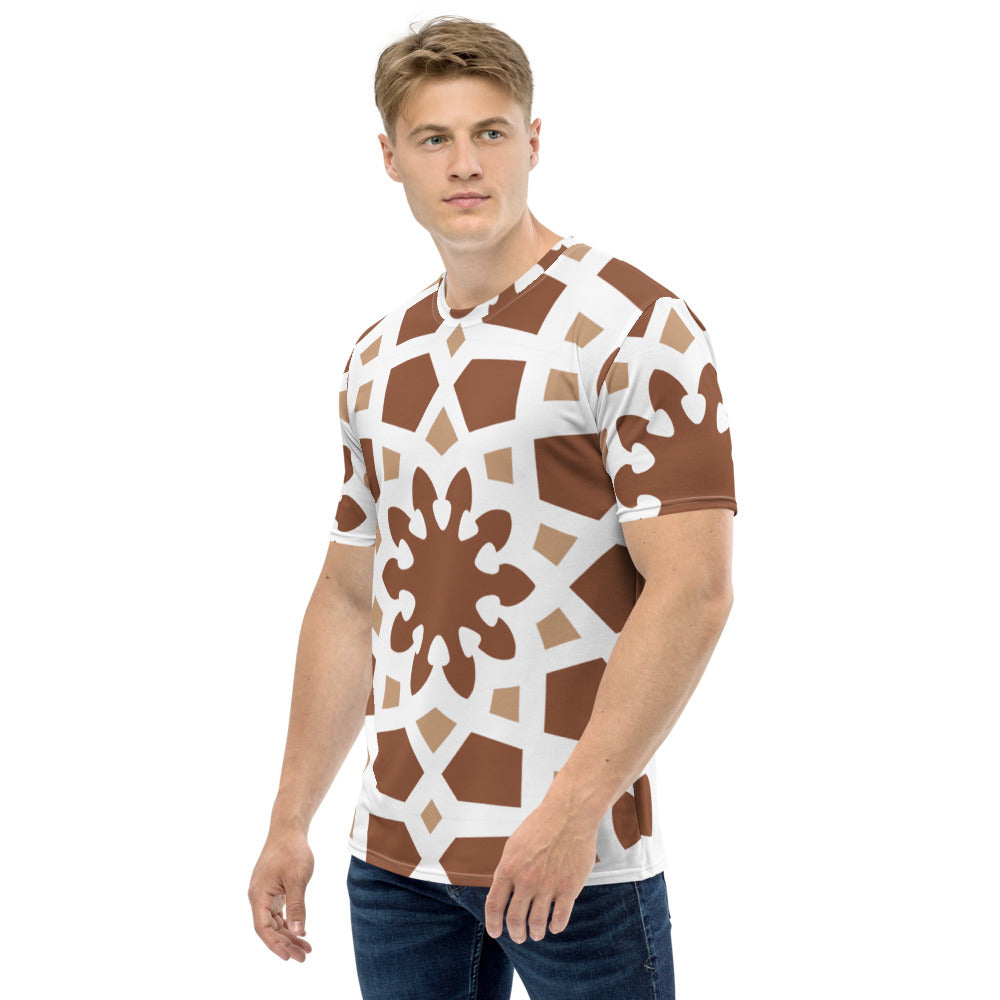 Men's T-shirt - Arabesque Boho Chocolate