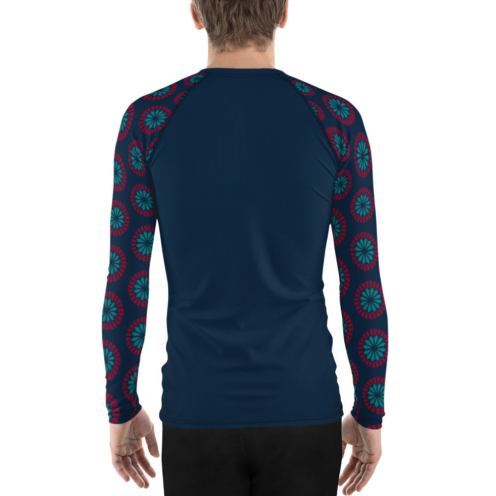 Men's Rash Guard - Geometric Sea Star Sleeve