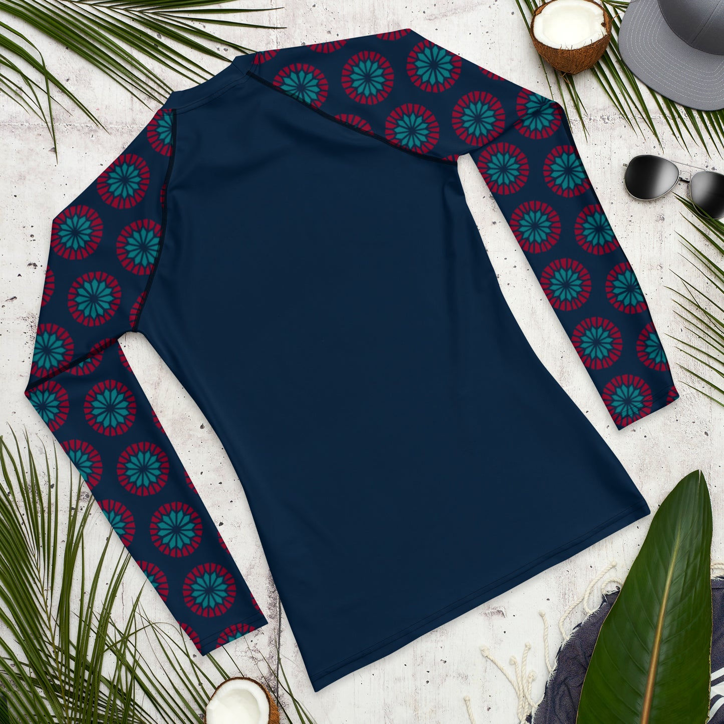 Men's Rash Guard - Geometric Sea Star Sleeve