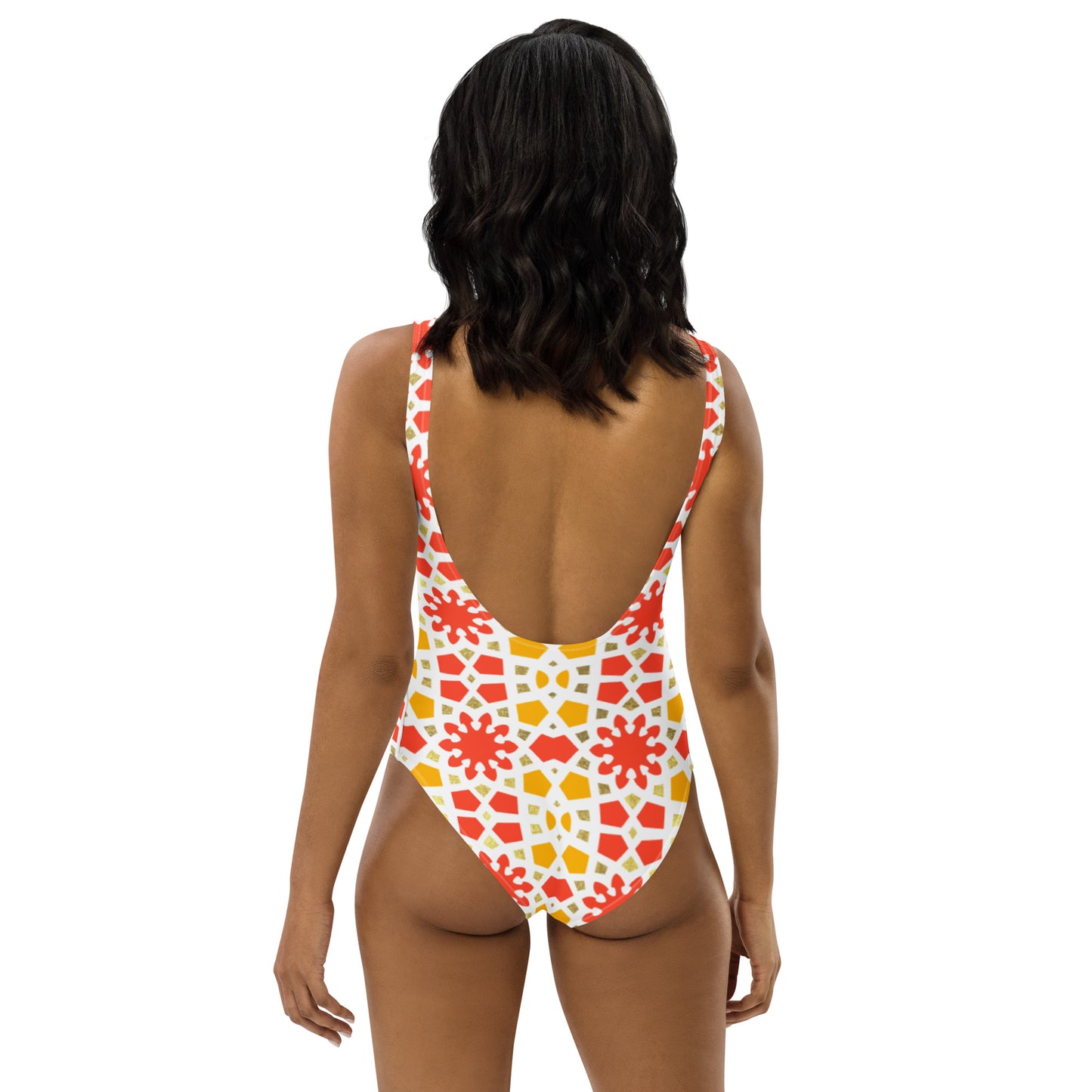 One-Piece Swimsuit - Arabesque Citrus