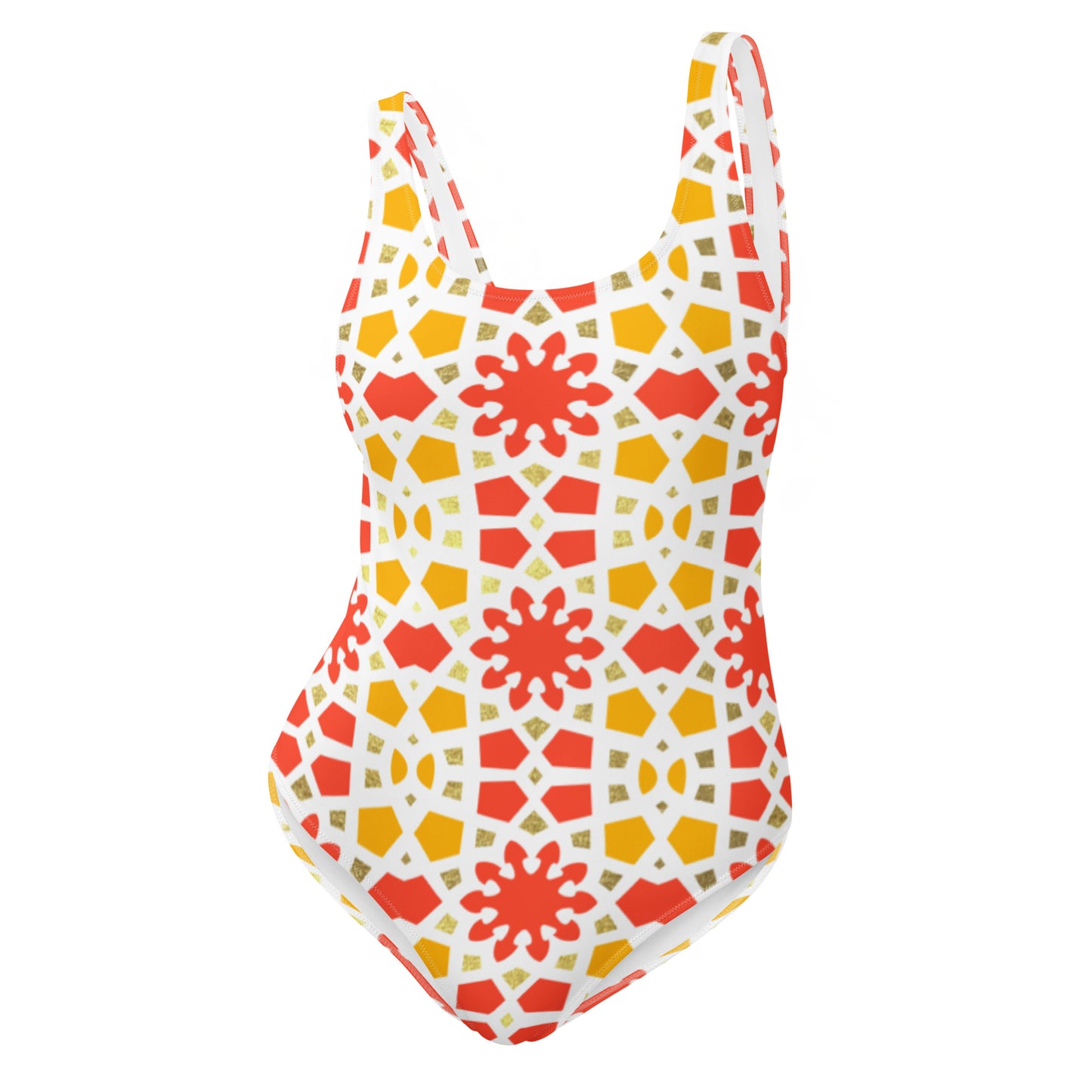 One-Piece Swimsuit - Arabesque Citrus