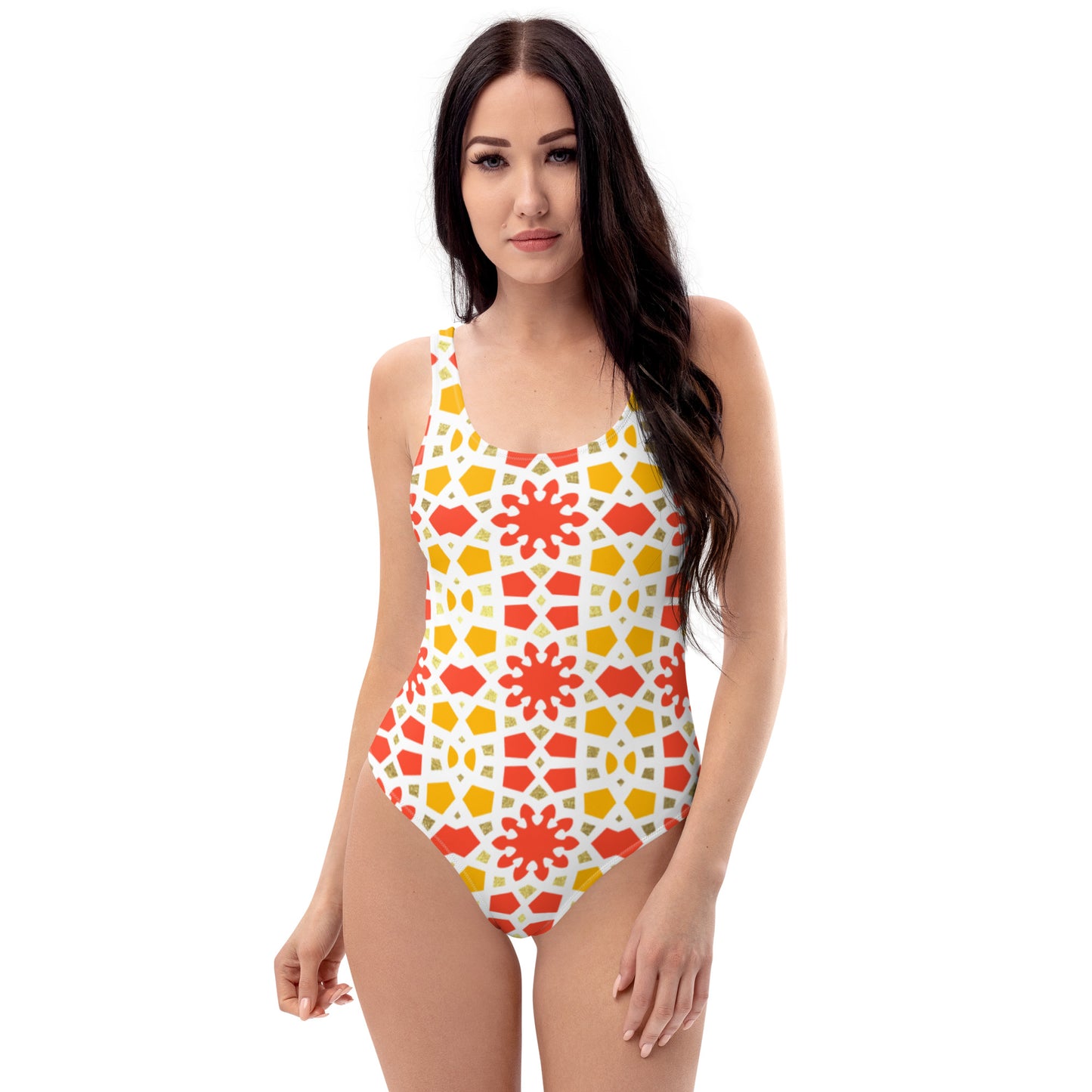 One-Piece Swimsuit - Arabesque Citrus