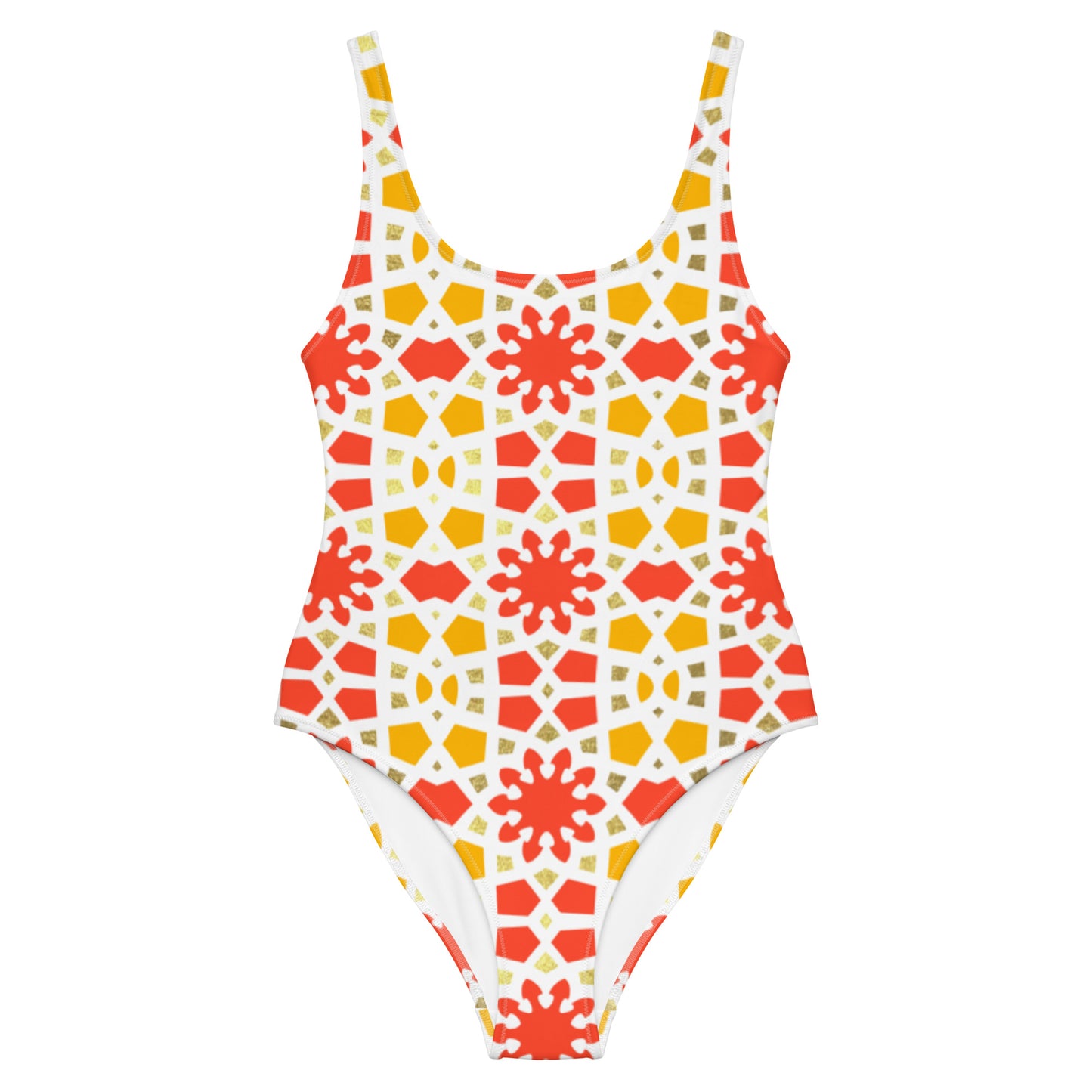 One-Piece Swimsuit - Arabesque Citrus