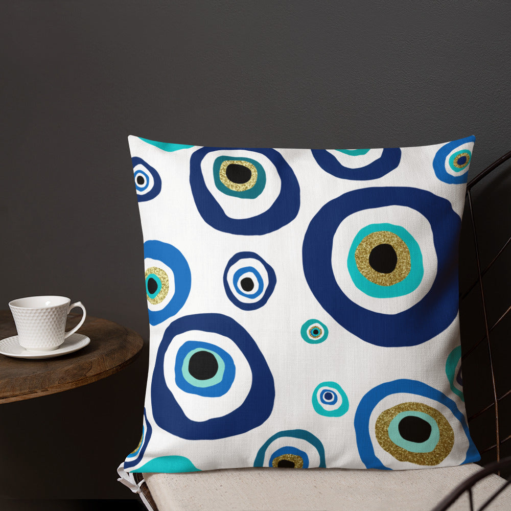 Premium Pillow - Nazar Evil Eye Amulet