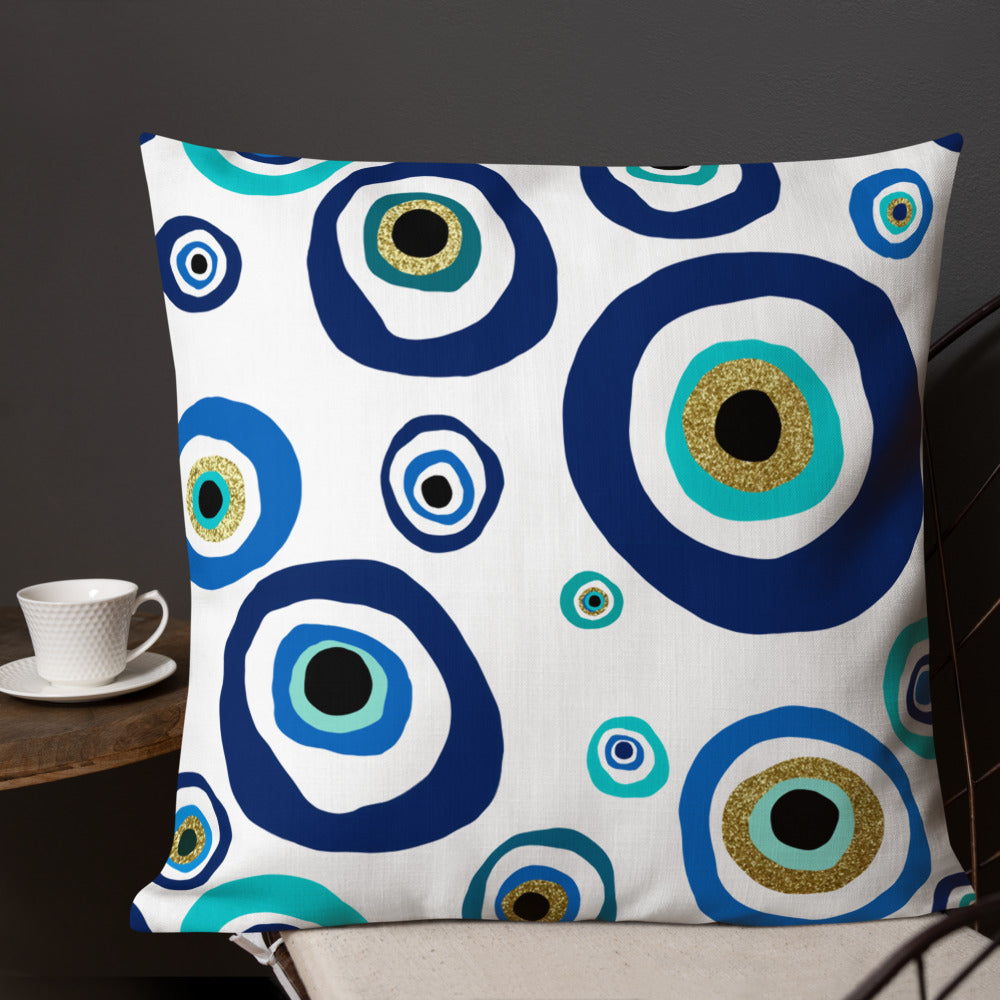 Premium Pillow - Nazar Evil Eye Amulet