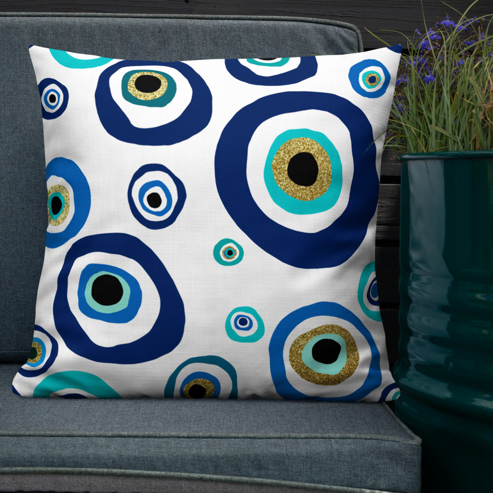 Premium Pillow - Nazar Evil Eye Amulet