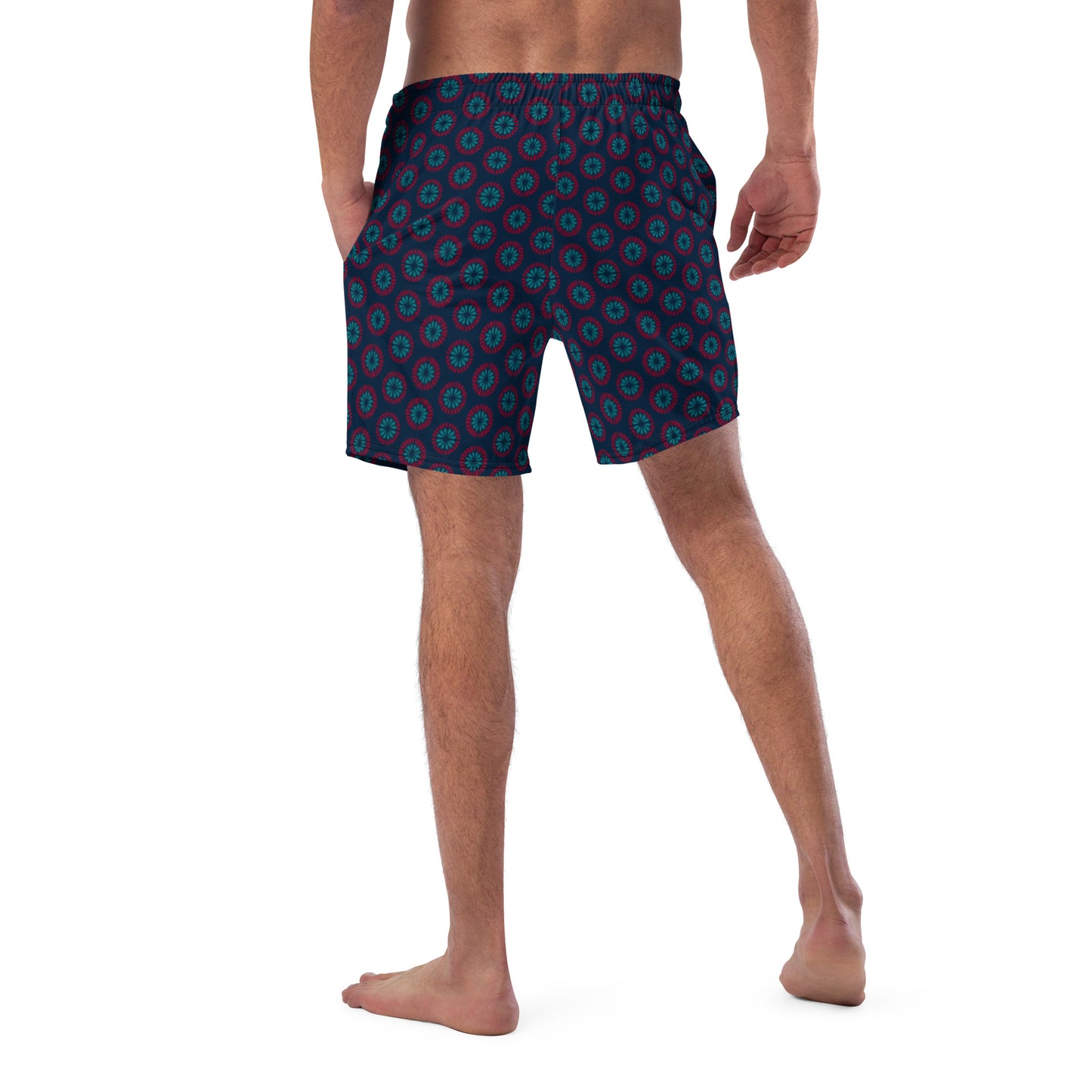 Recycled Men's swim trunks - Geometric Sea Star 🍃